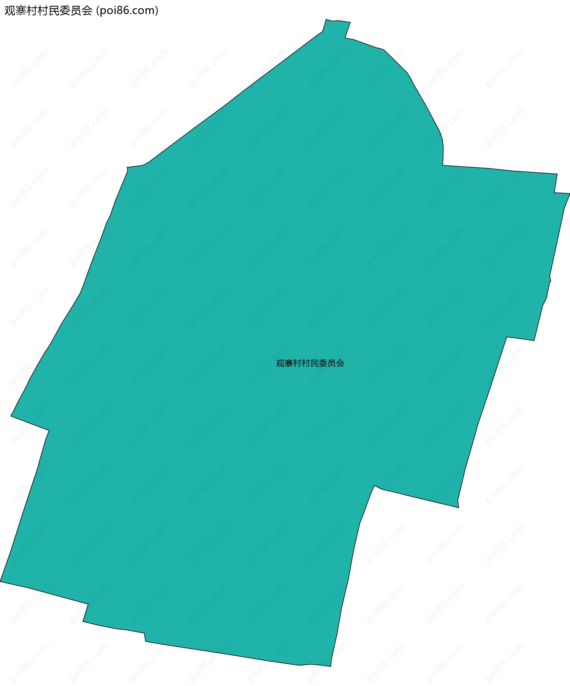 观寨村村民委员会边界地图