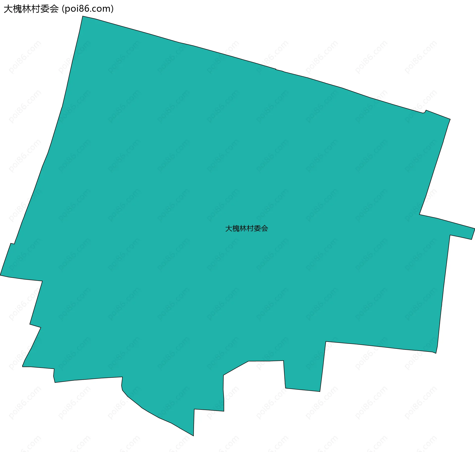 大槐林村委会边界地图