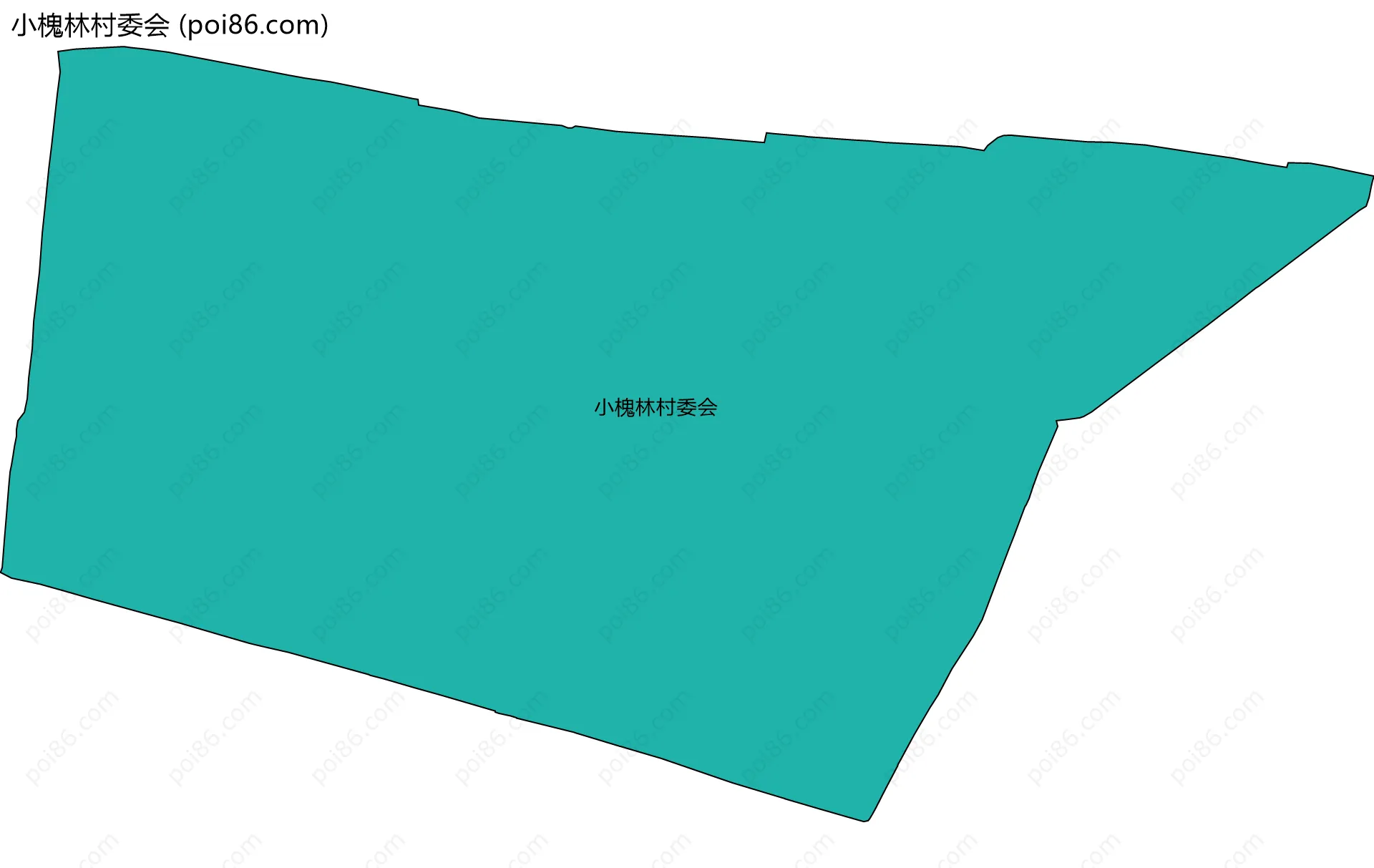 小槐林村委会边界地图