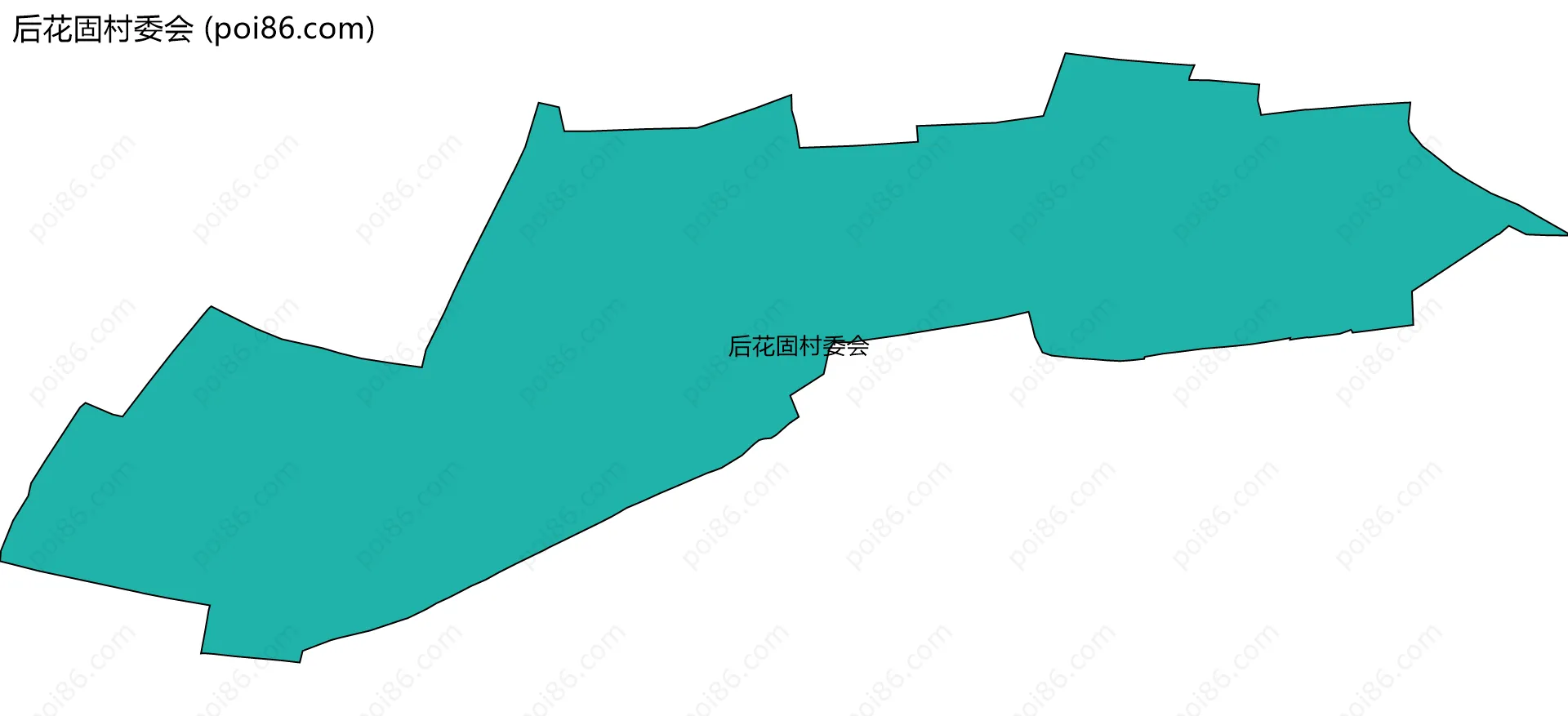 后花固村委会边界地图