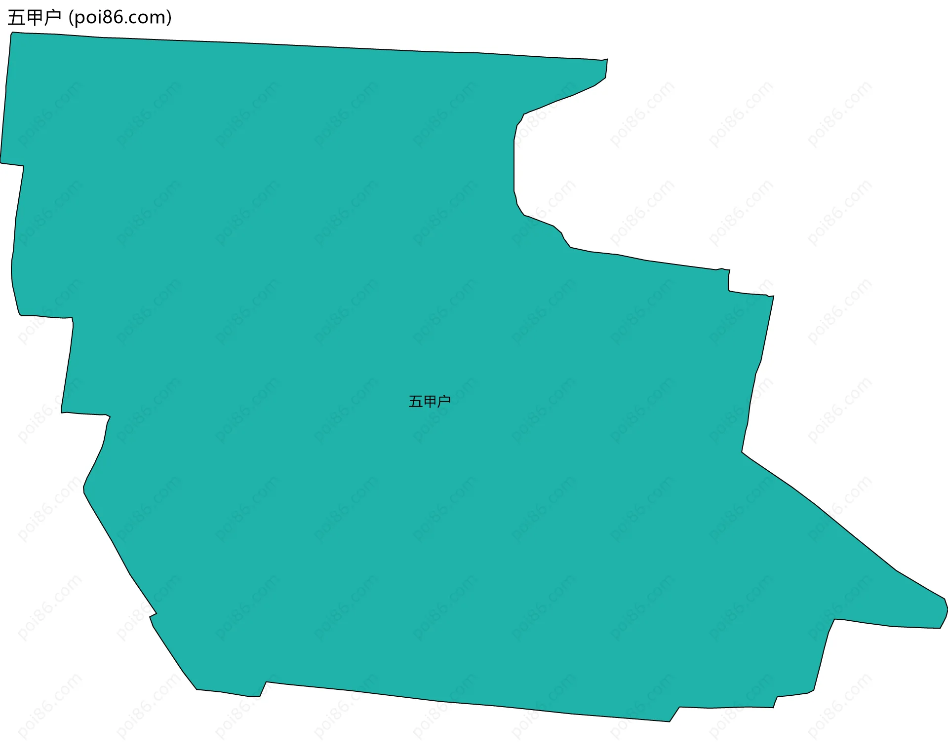 五甲户边界地图