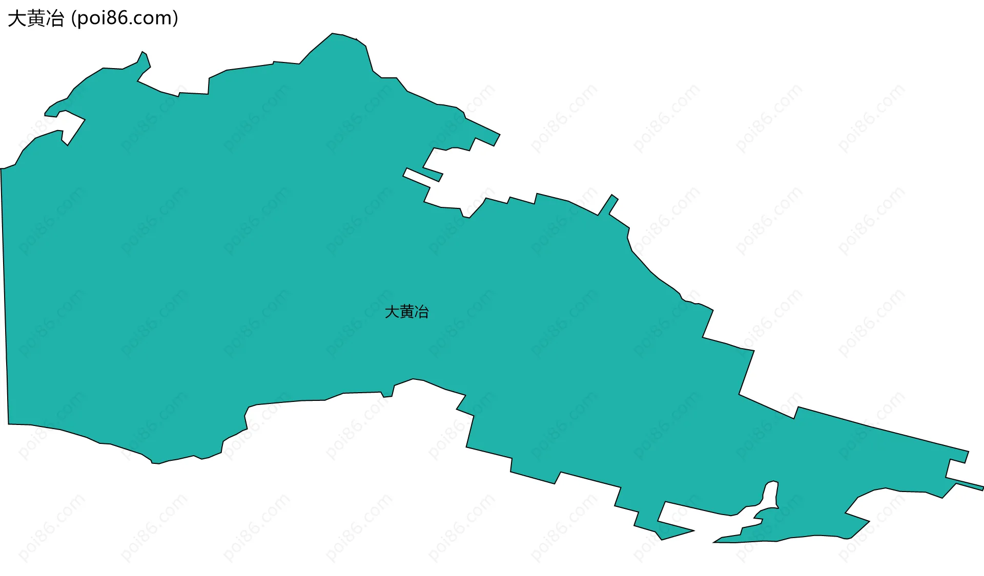 大黄冶边界地图