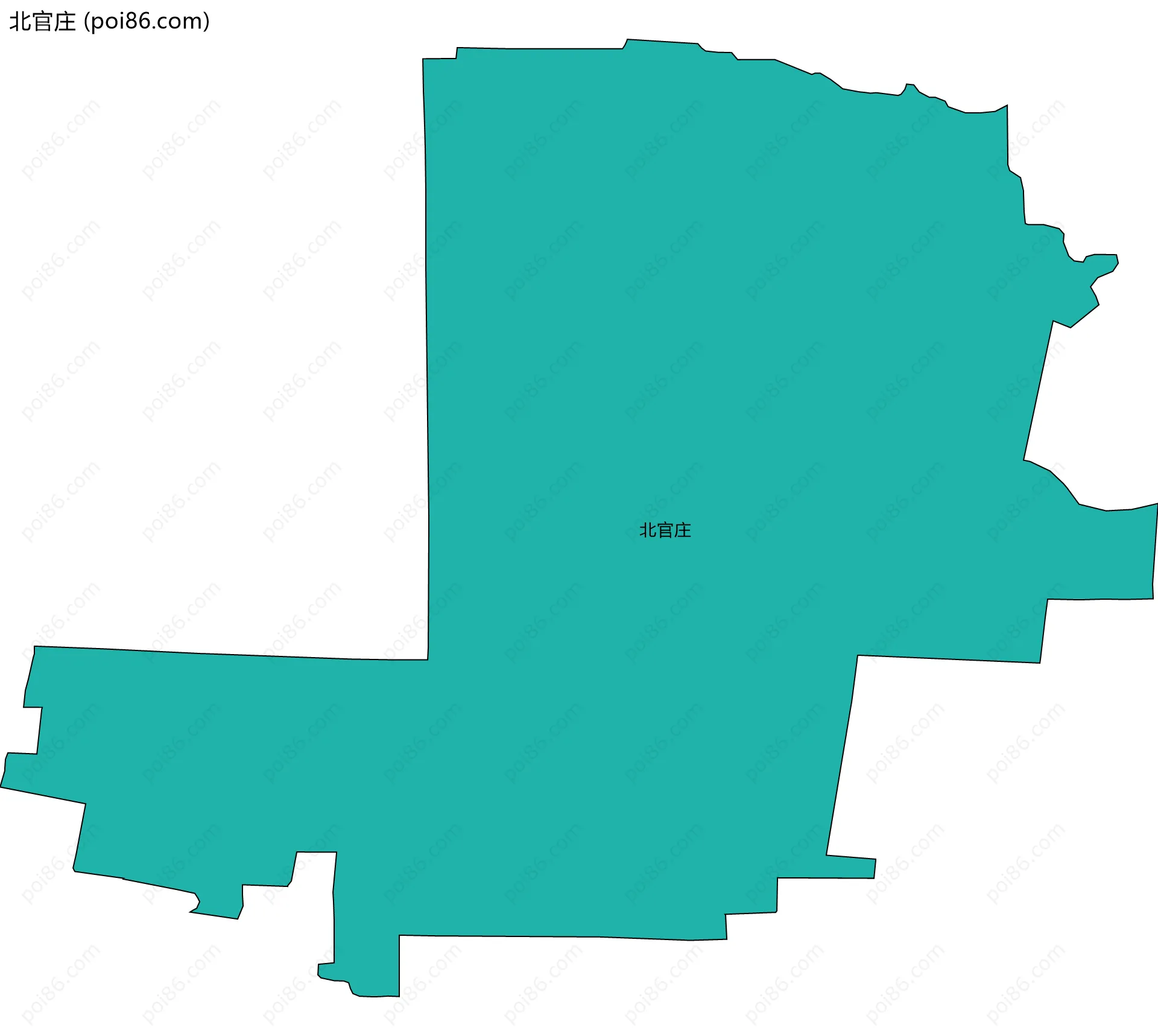 北官庄边界地图