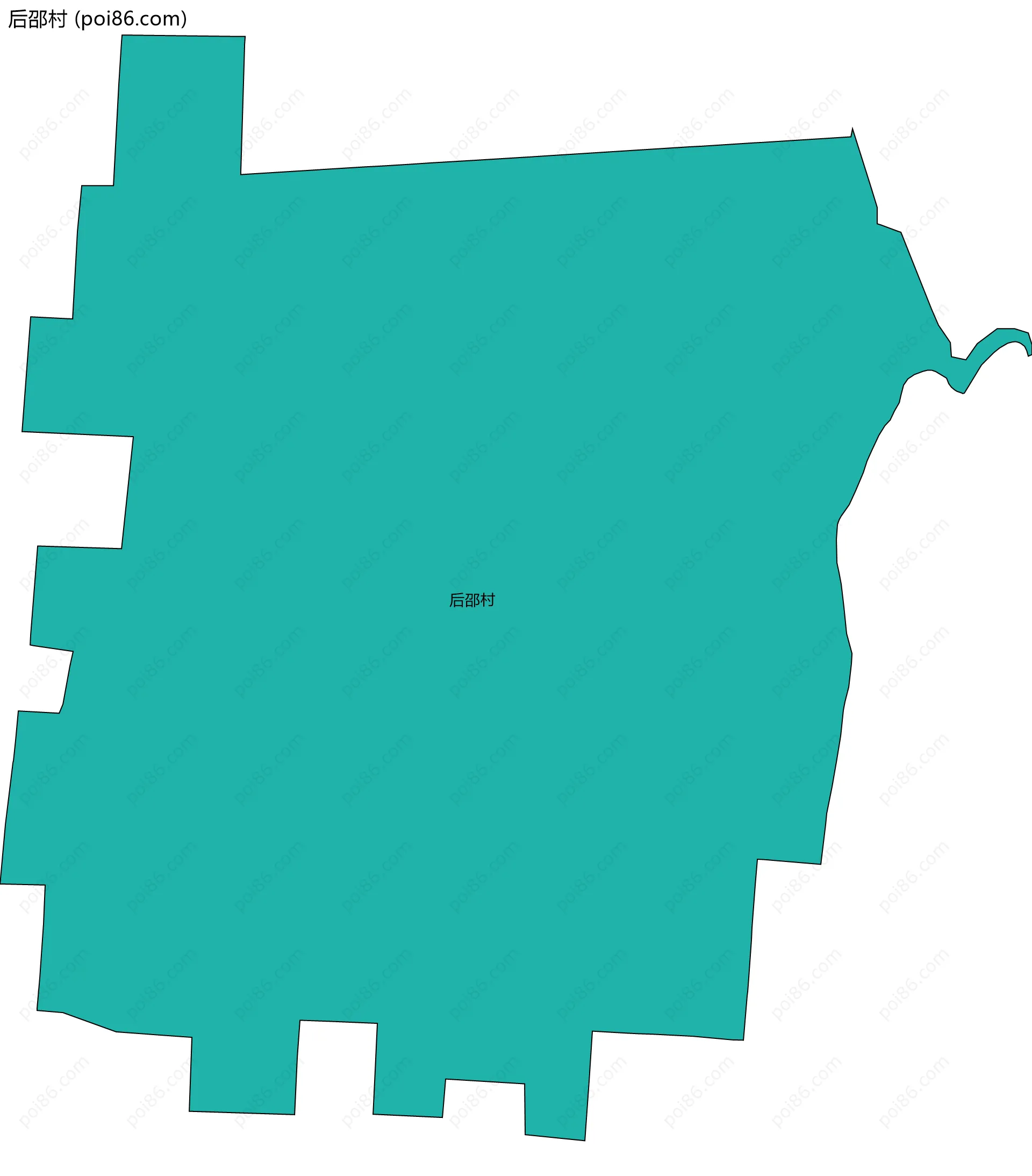 后邵村边界地图