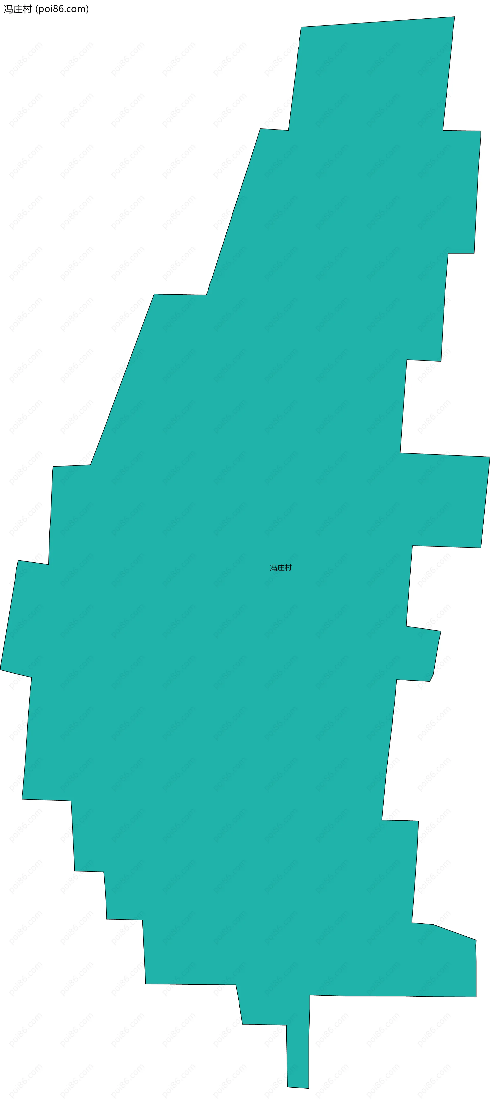 冯庄村边界地图