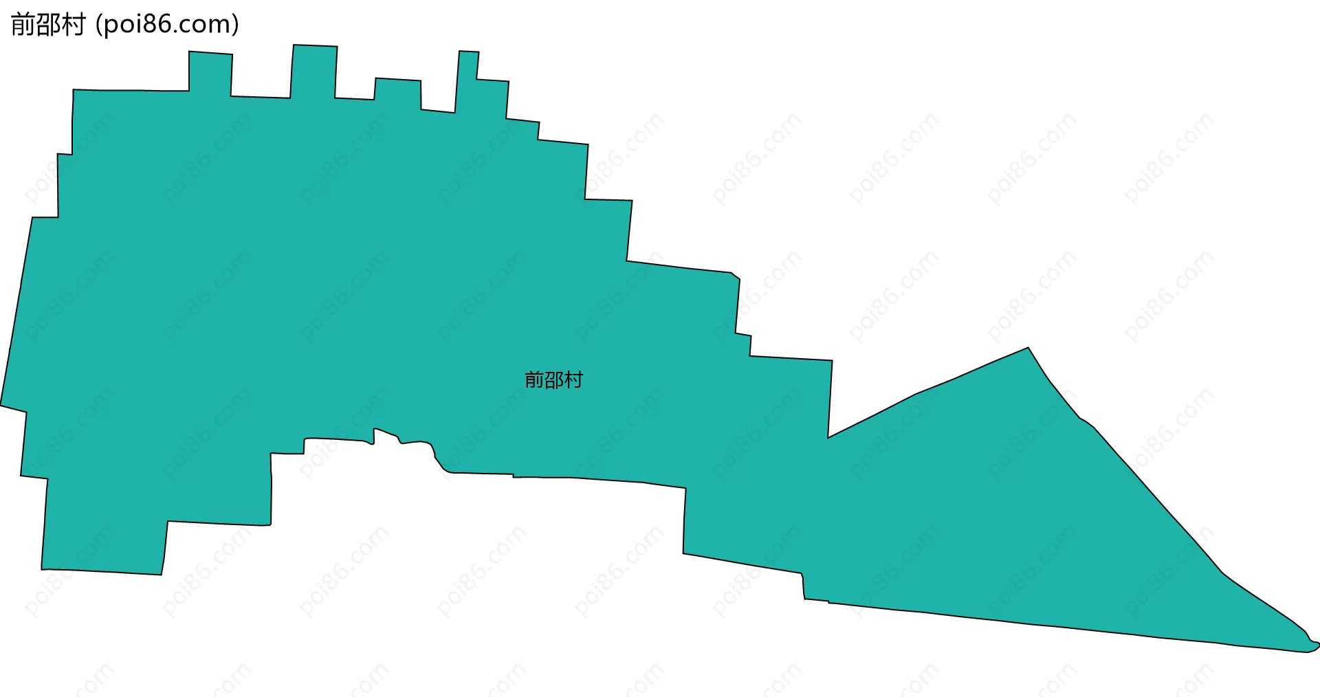 前邵村边界地图