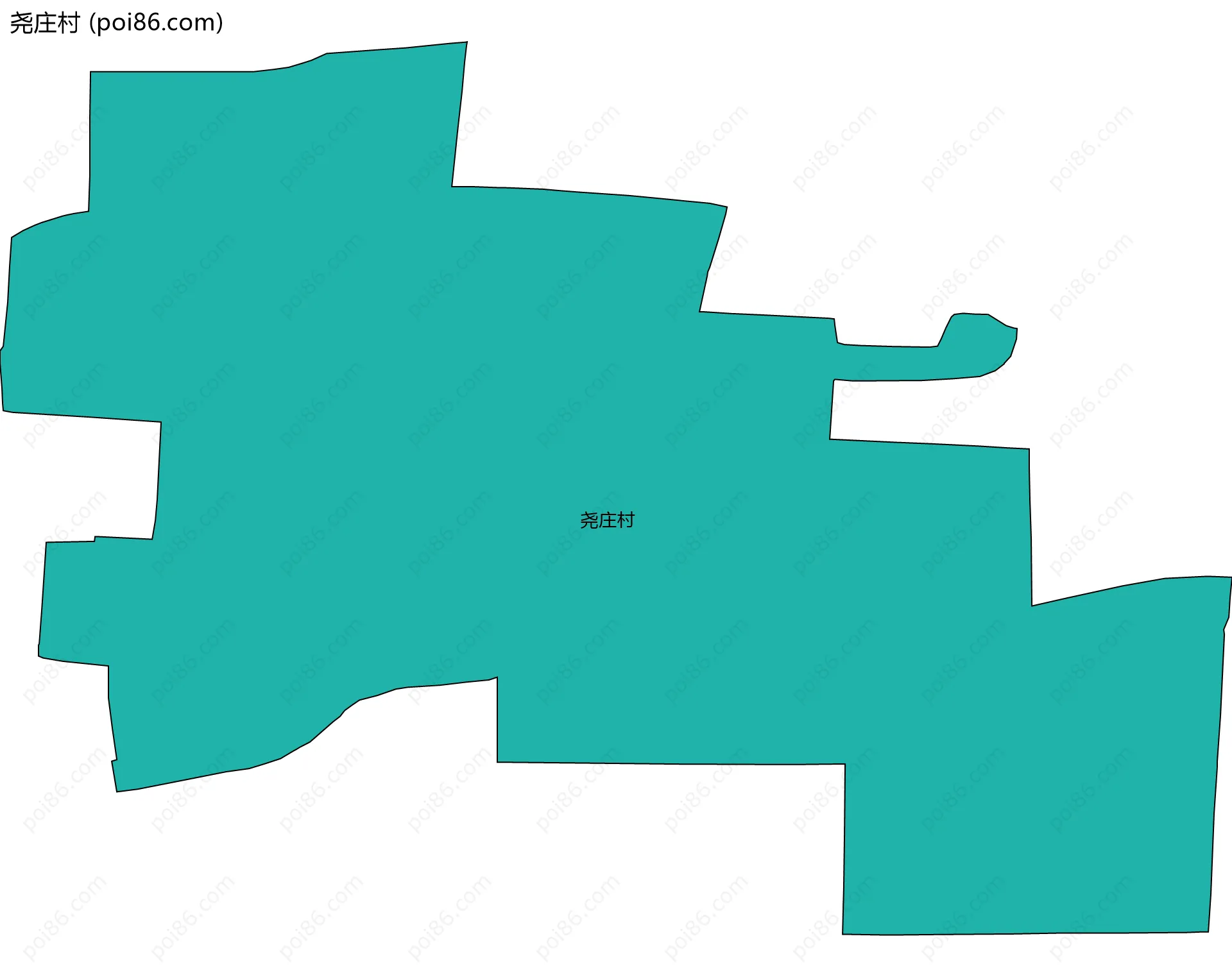 尧庄村边界地图