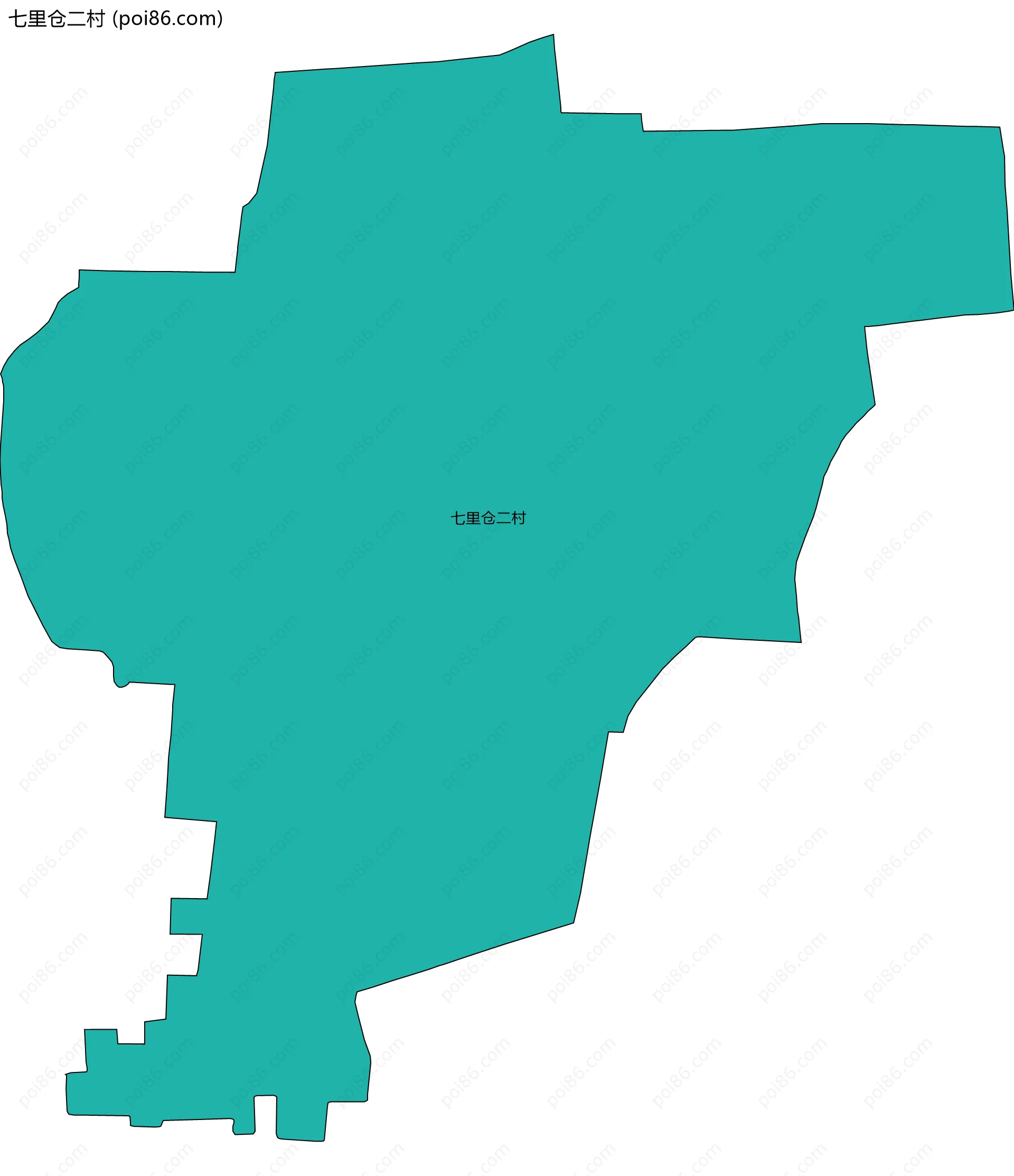 七里仓二村边界地图
