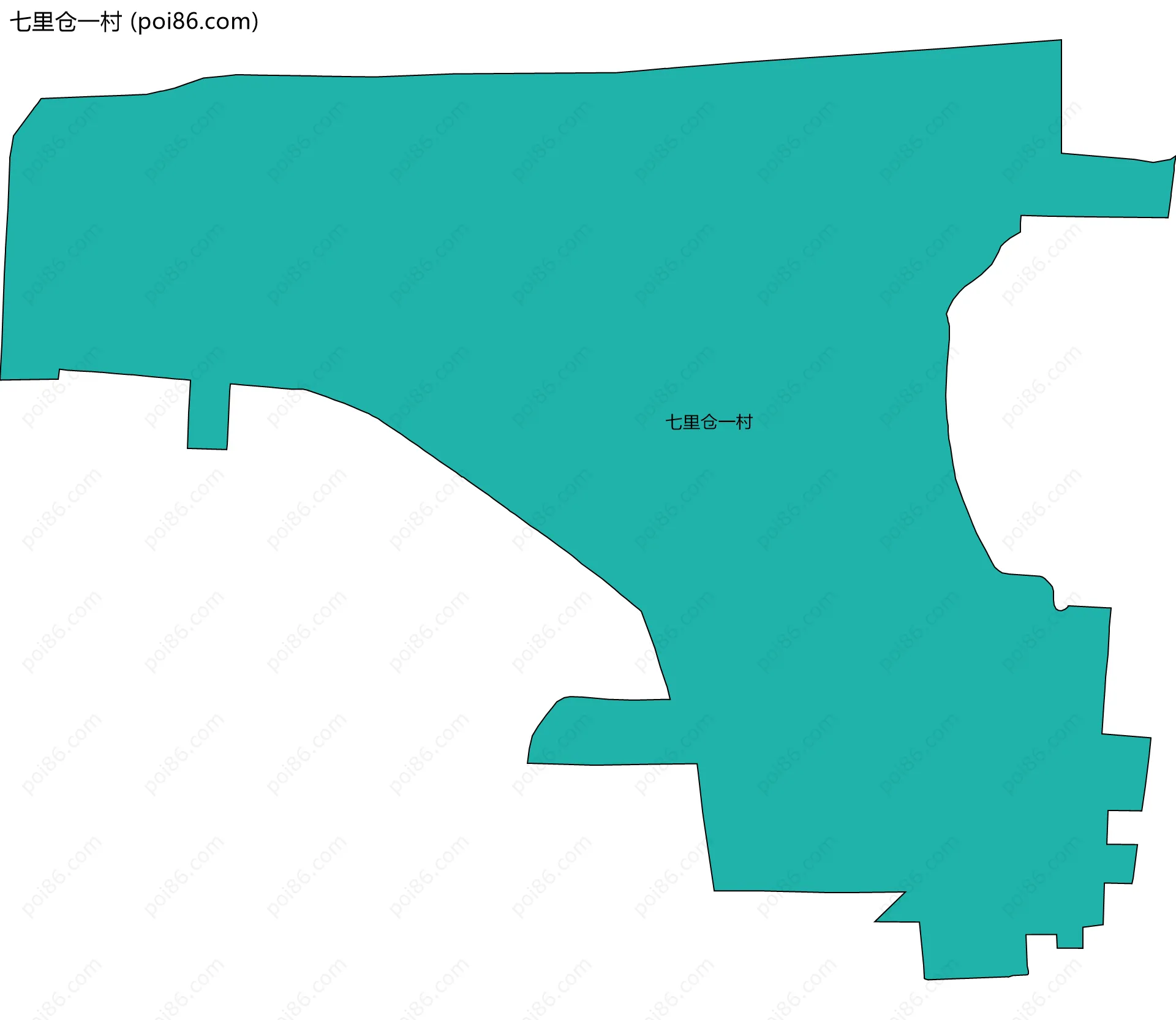 七里仓一村边界地图