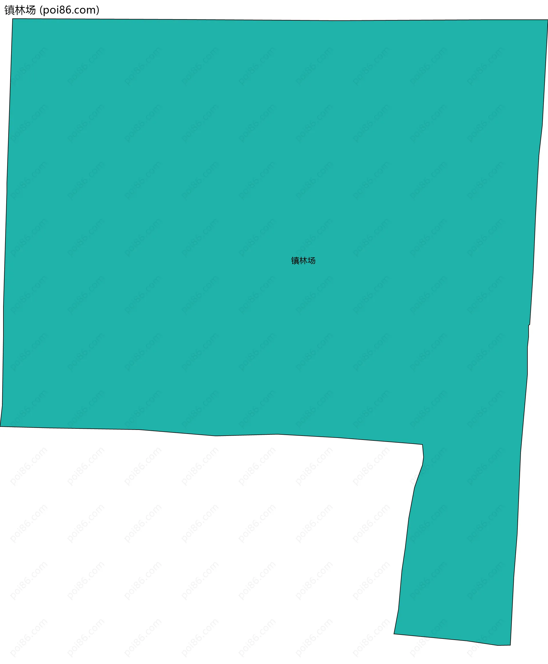 镇林场边界地图