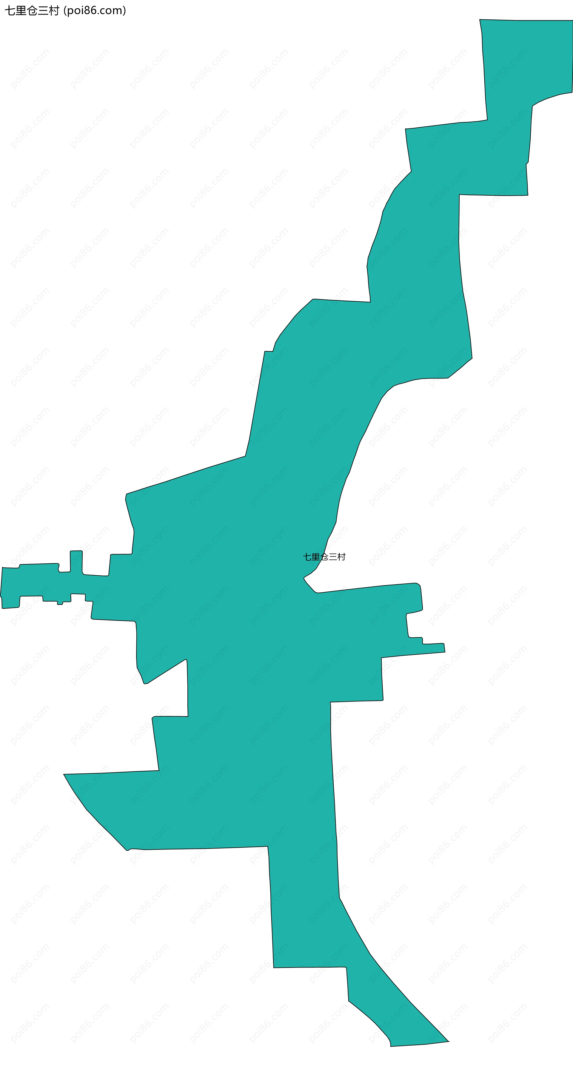 七里仓三村边界地图