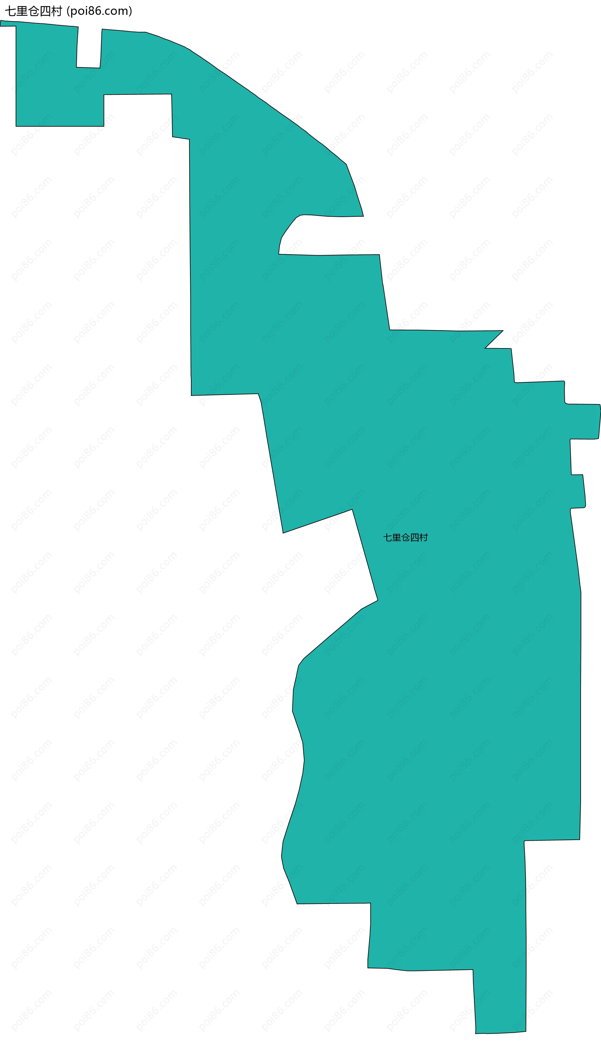 七里仓四村边界地图