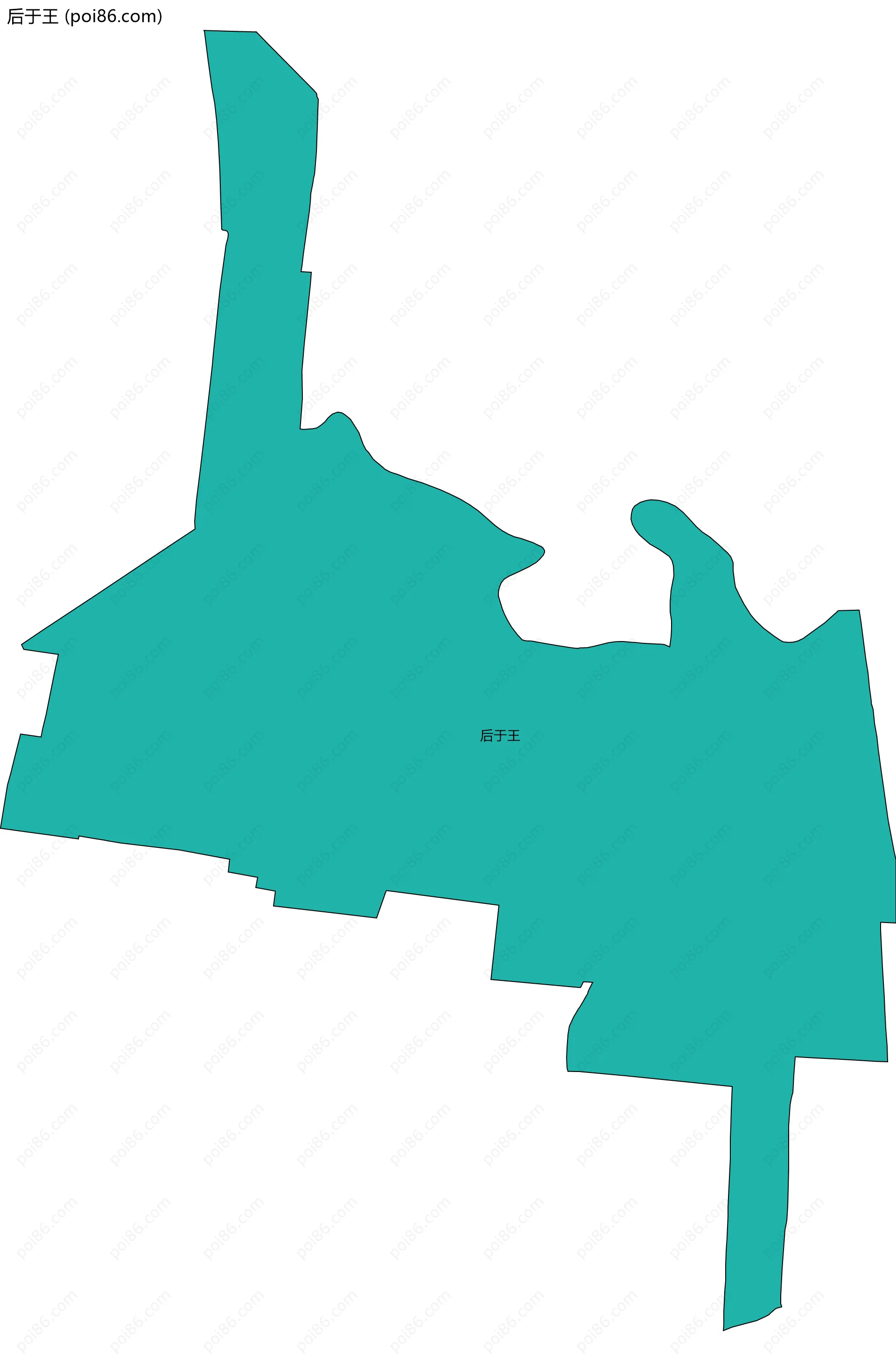 后于王边界地图