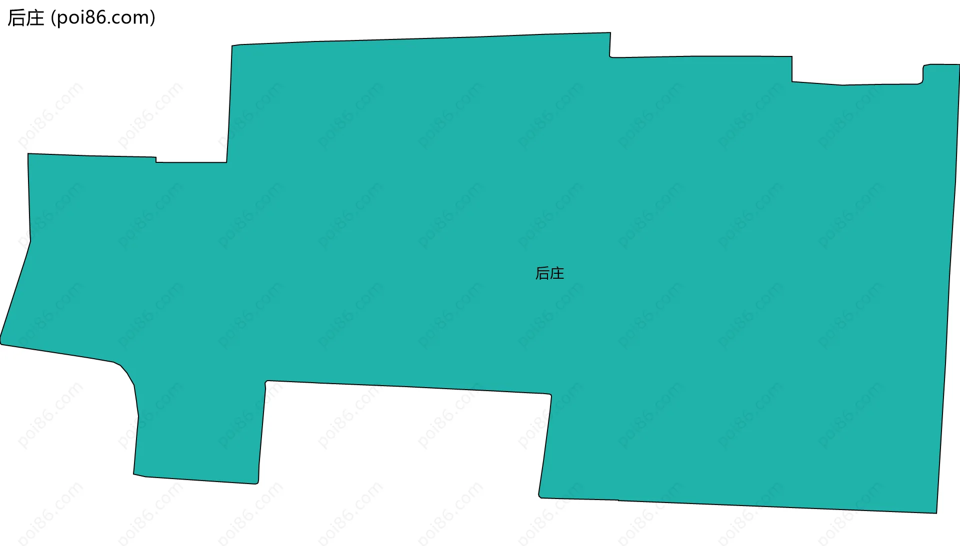 后庄边界地图