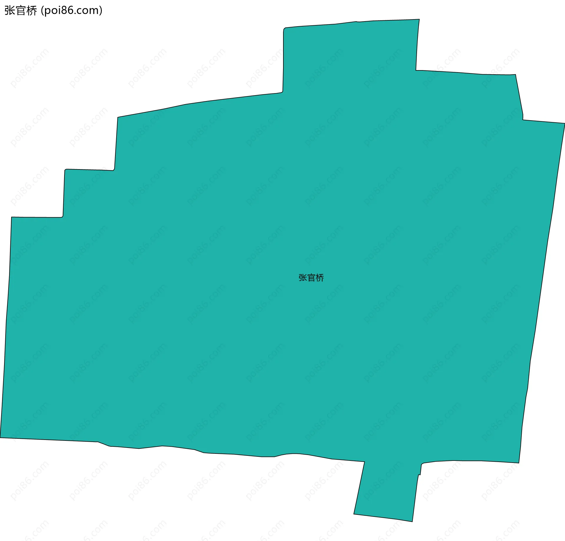 张官桥边界地图
