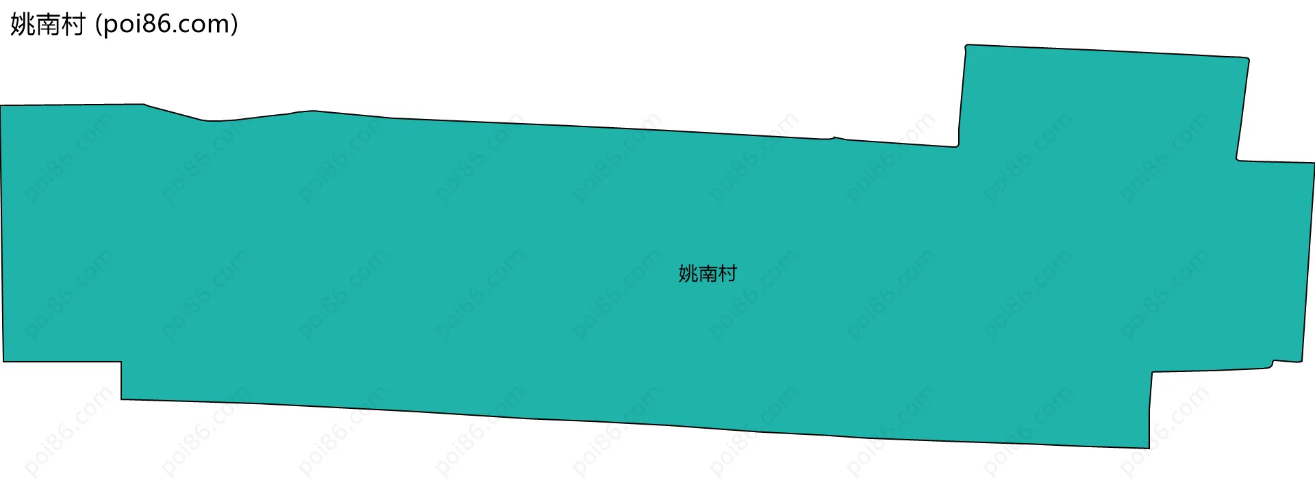 姚南村边界地图