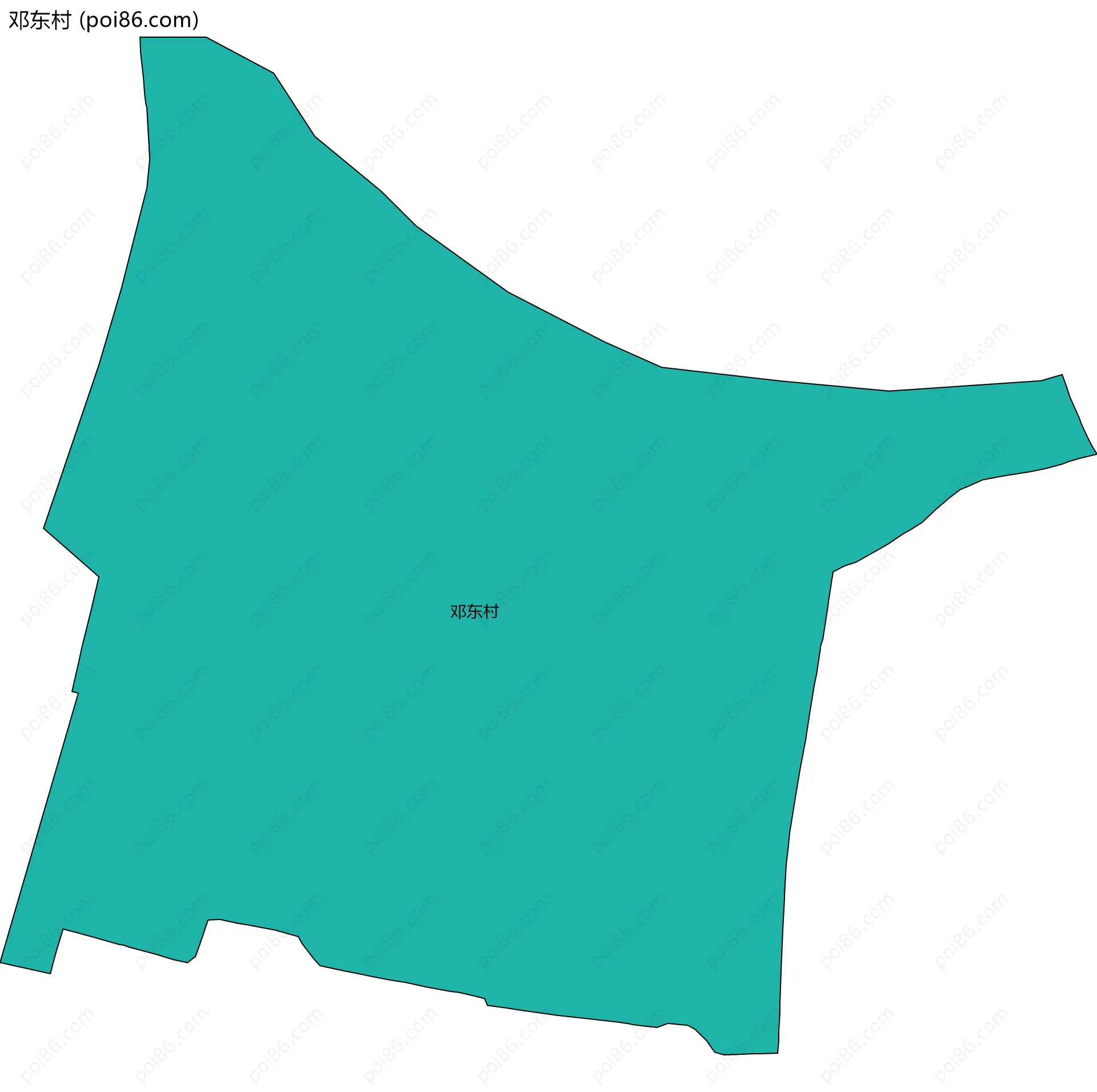 邓东村边界地图