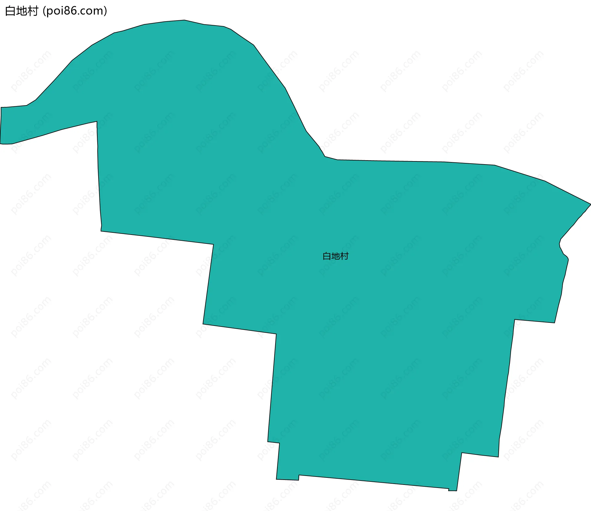 白地村边界地图
