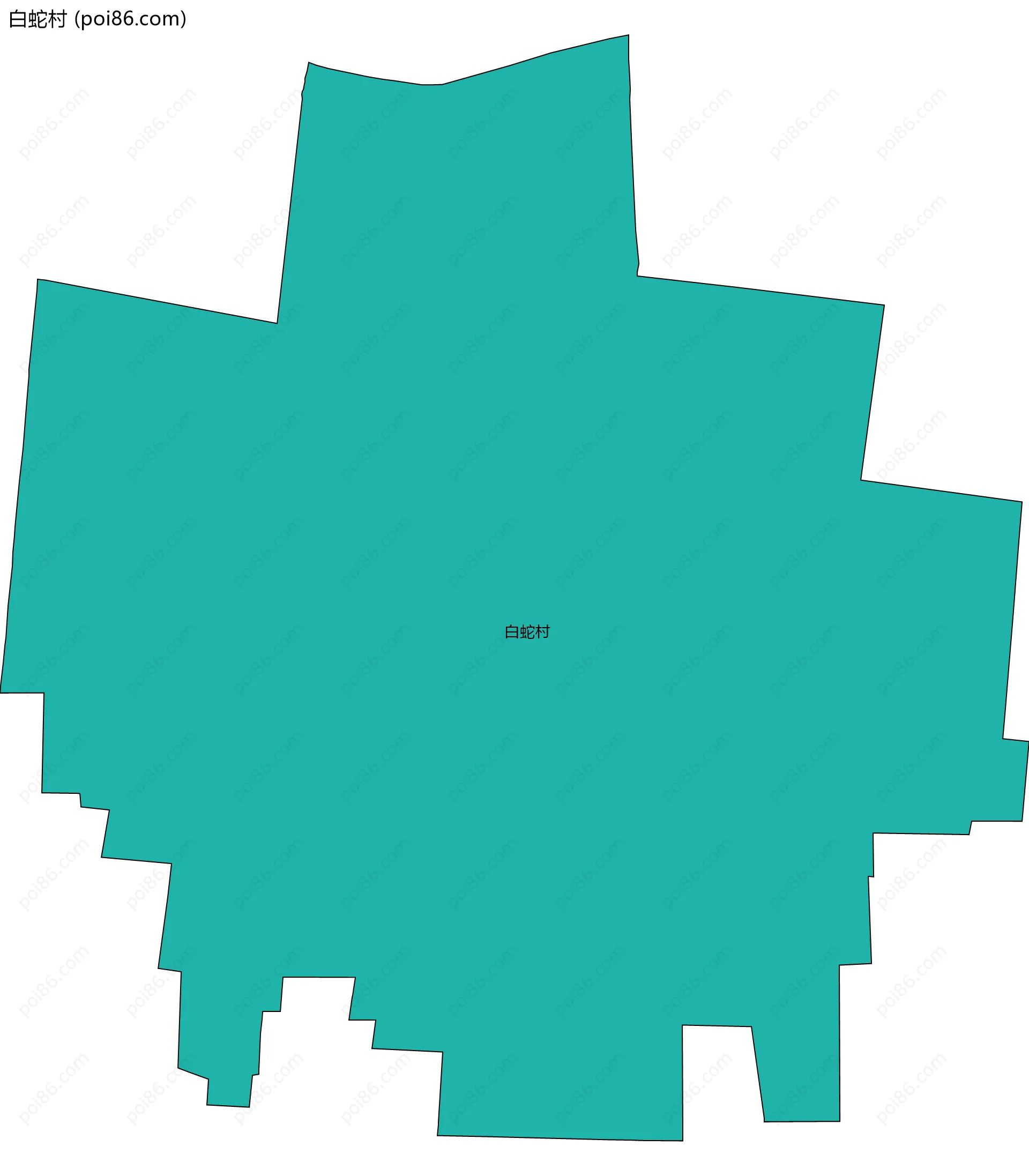 白蛇村边界地图
