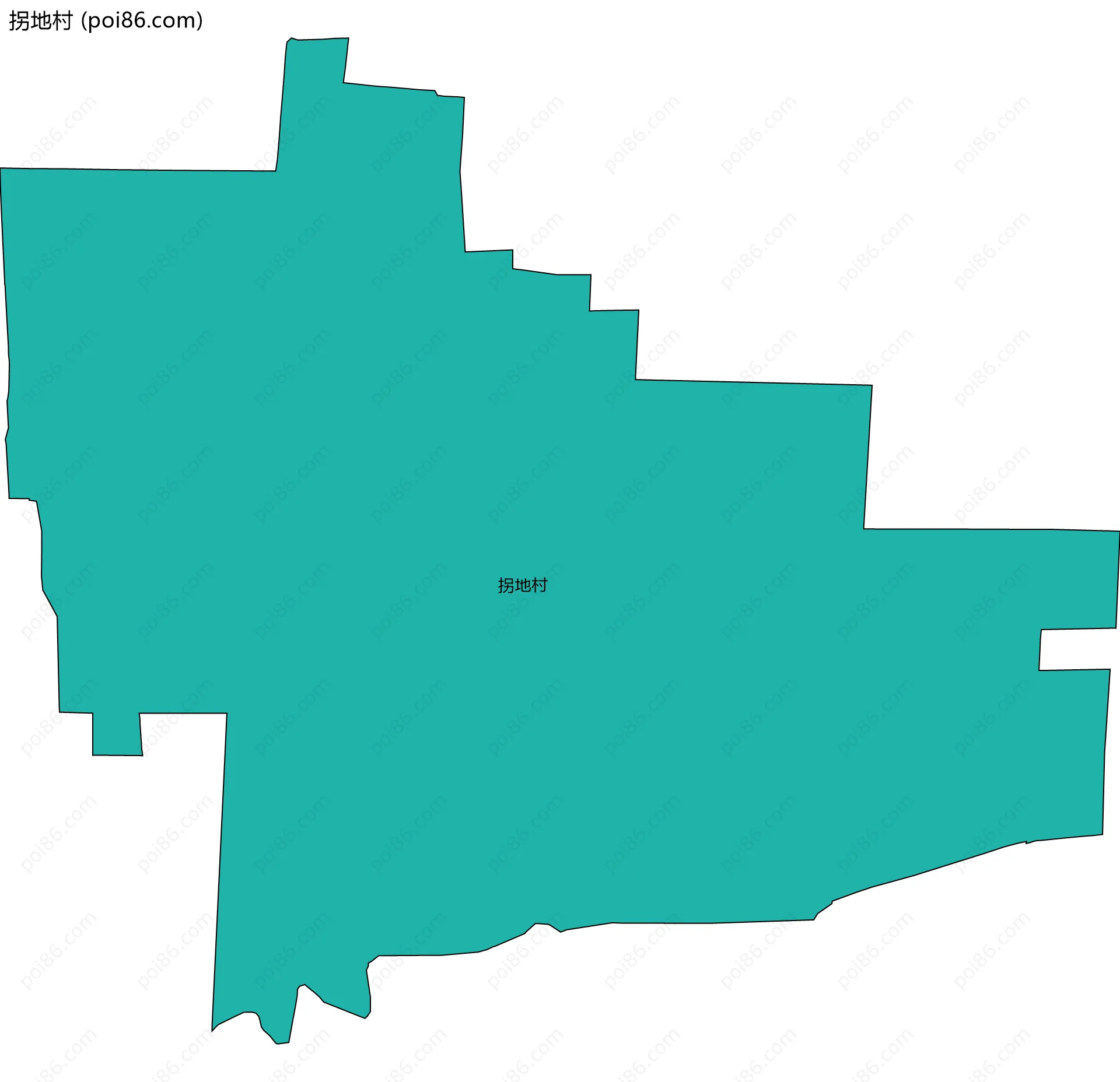 拐地村边界地图