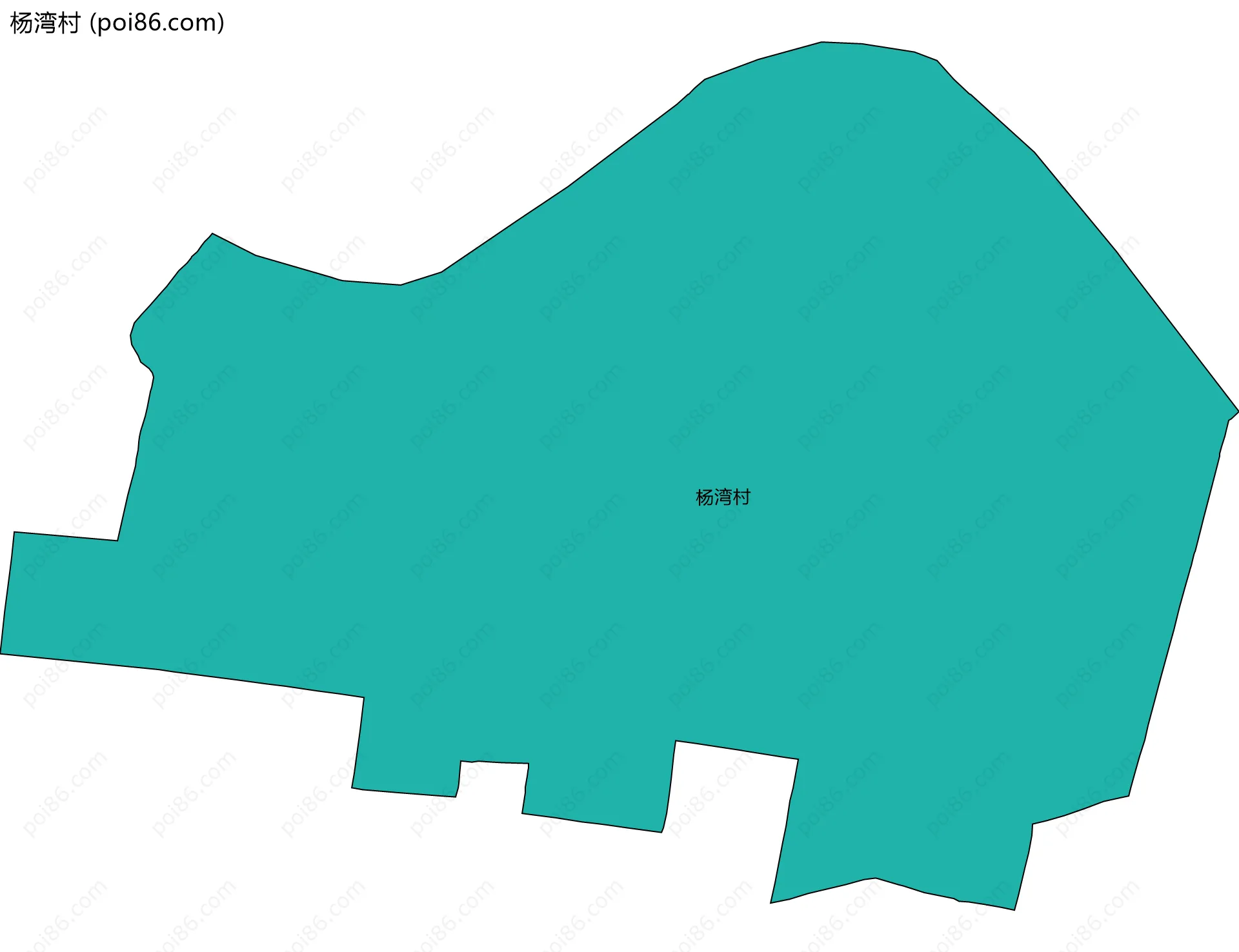 杨湾村边界地图
