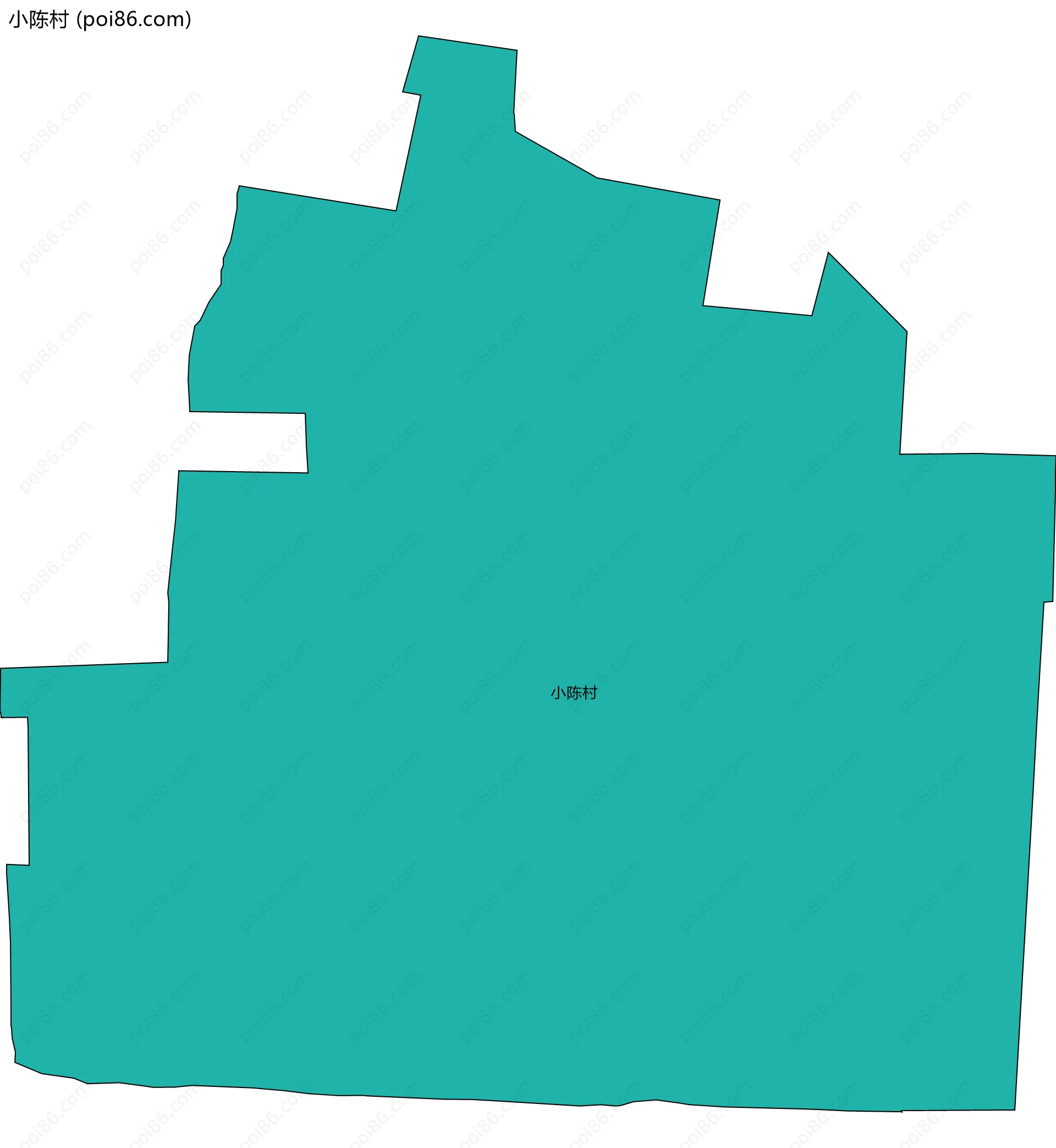 小陈村边界地图