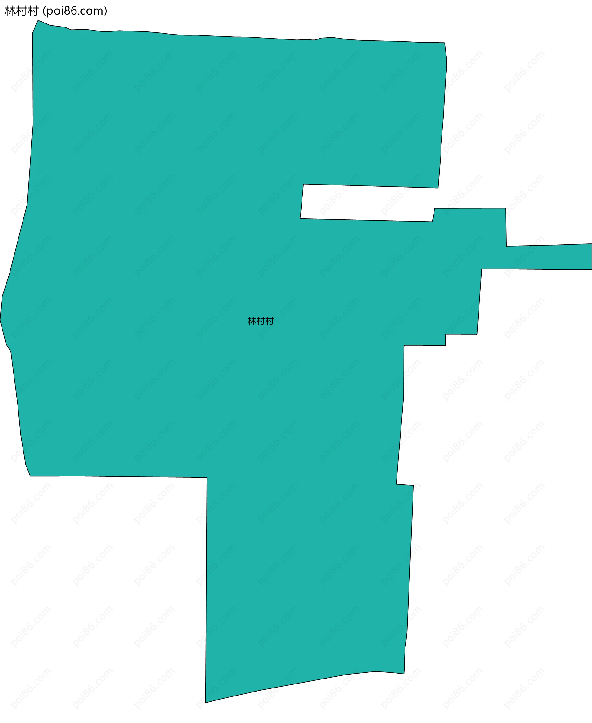 林村村边界地图