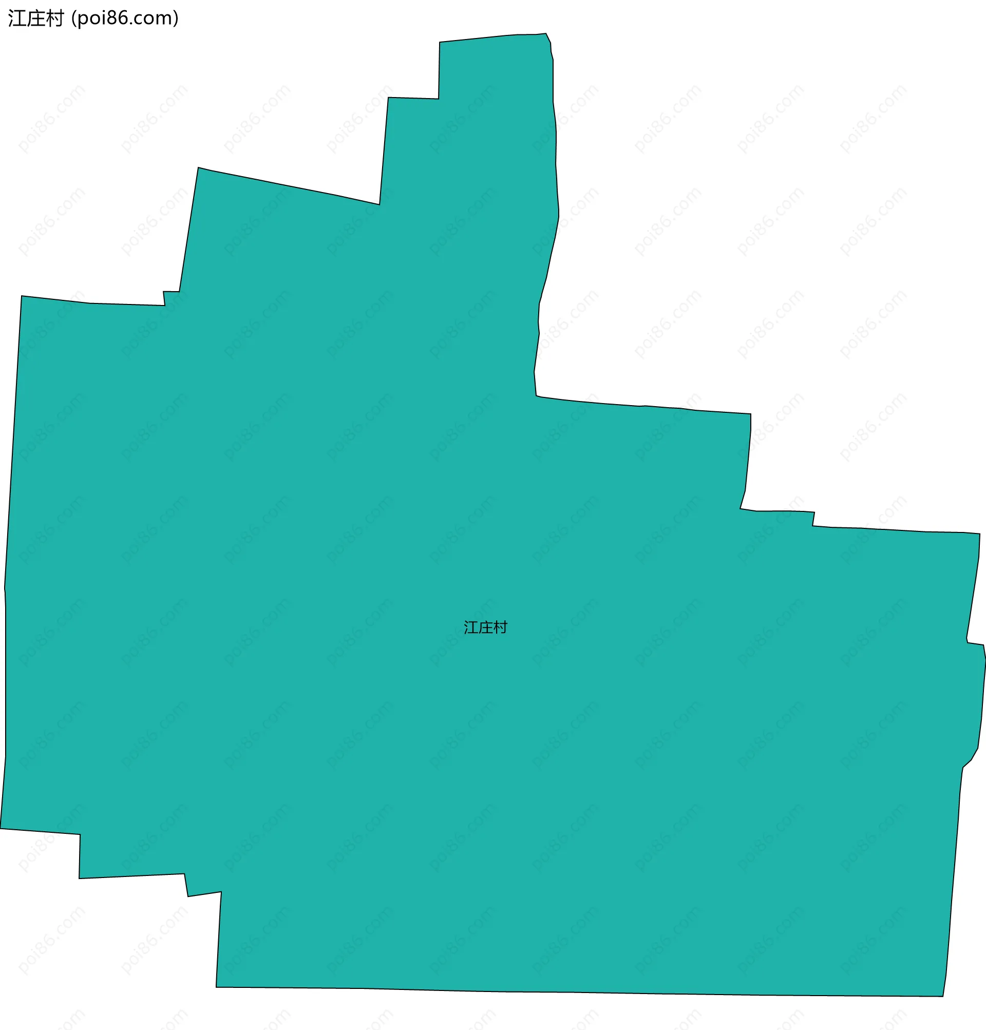 江庄村边界地图