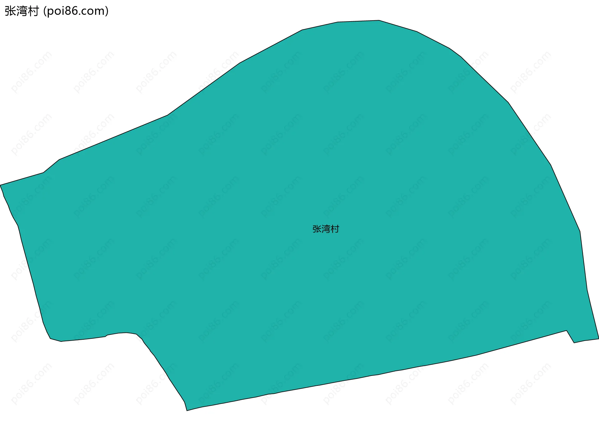 张湾村边界地图