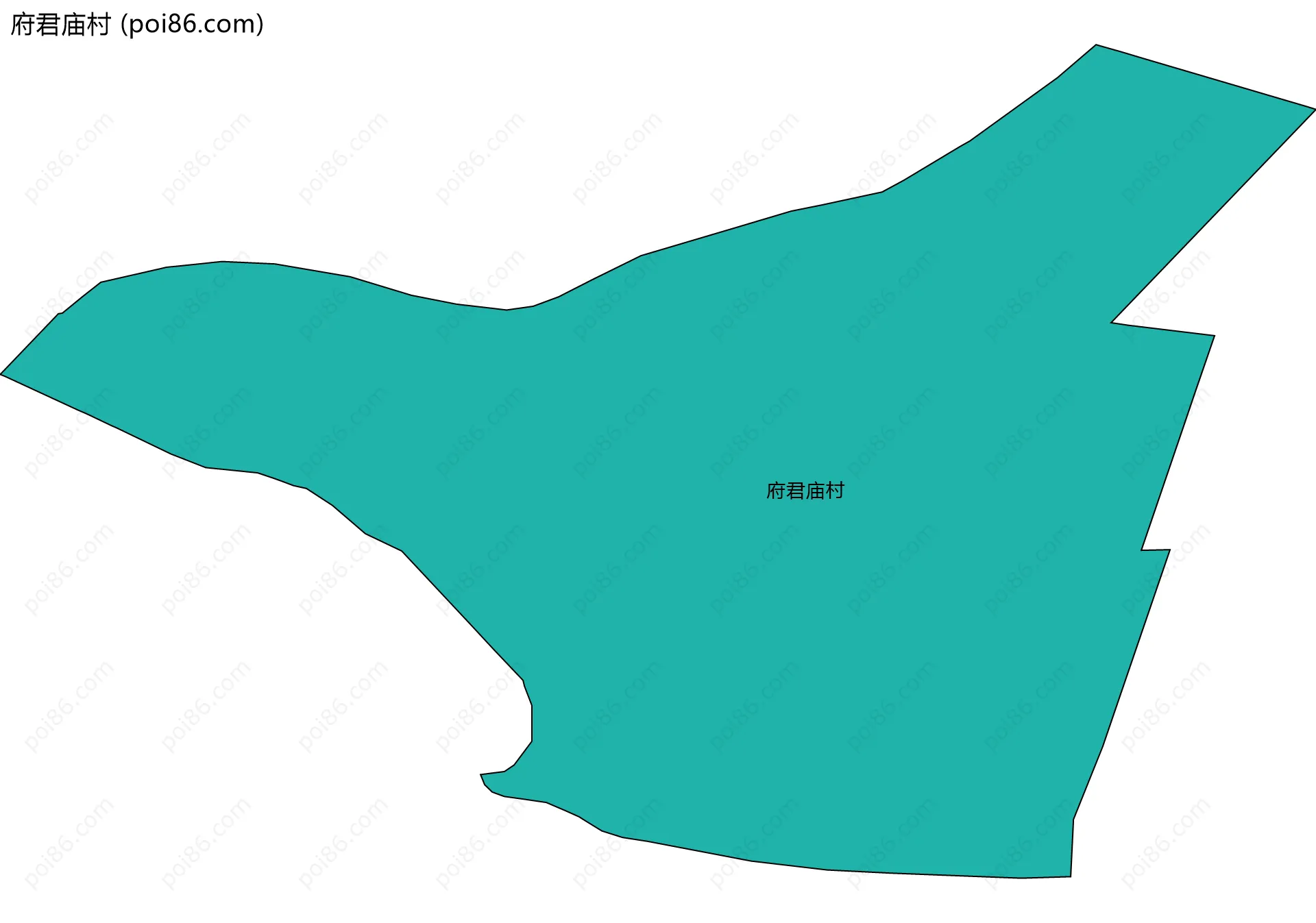 府君庙村边界地图