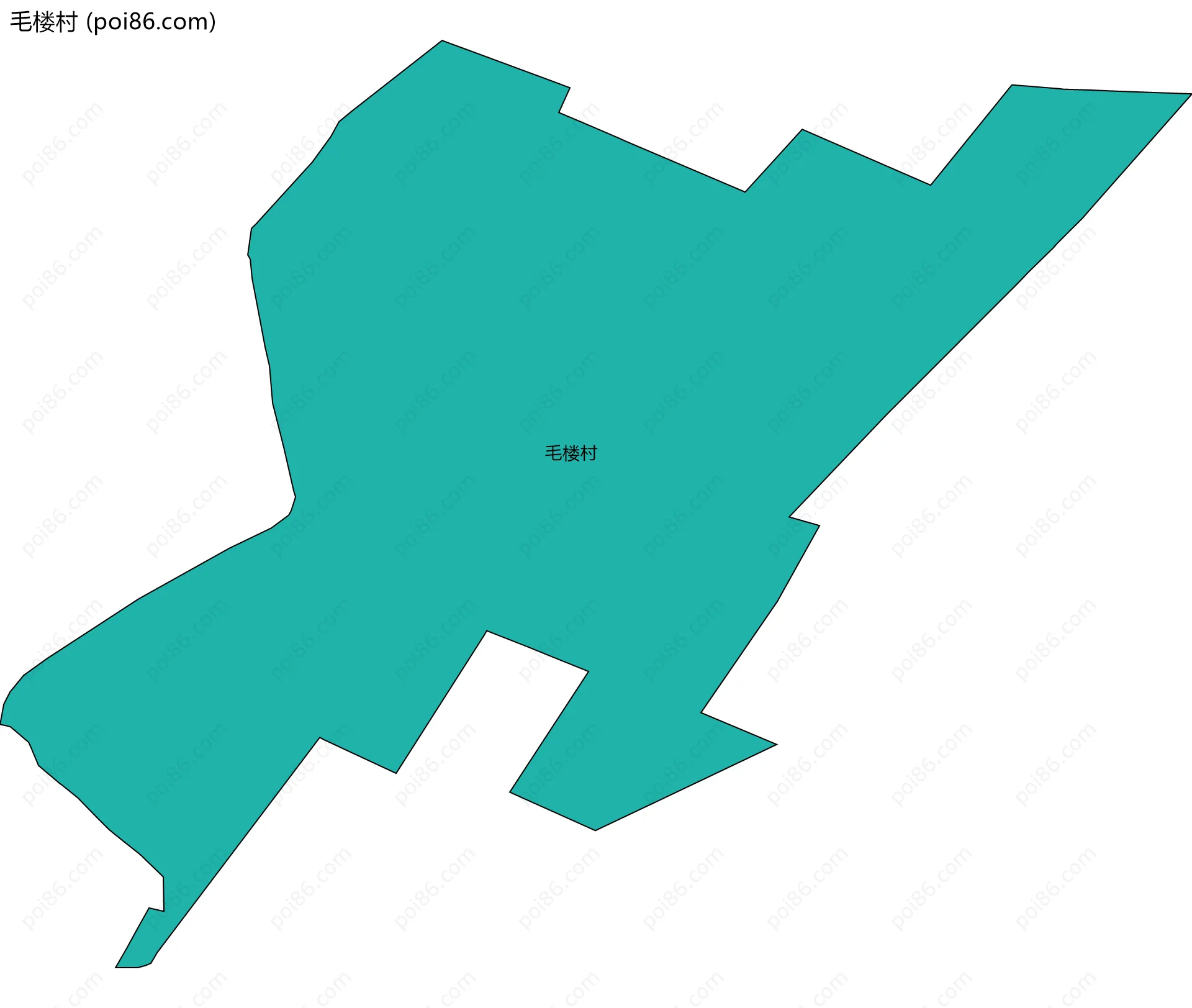 毛楼村边界地图