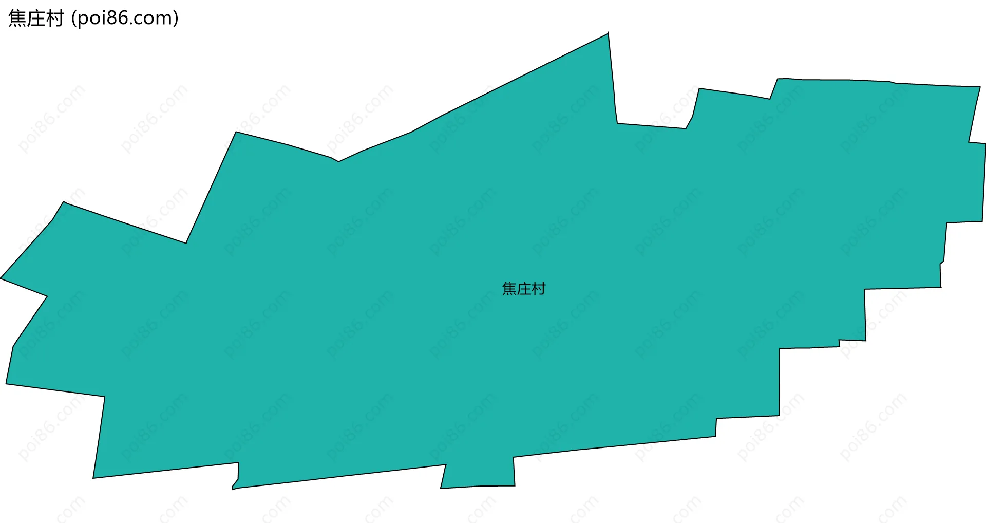 焦庄村边界地图