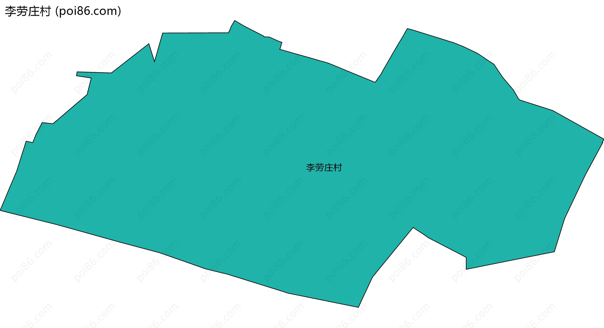 李劳庄村边界地图