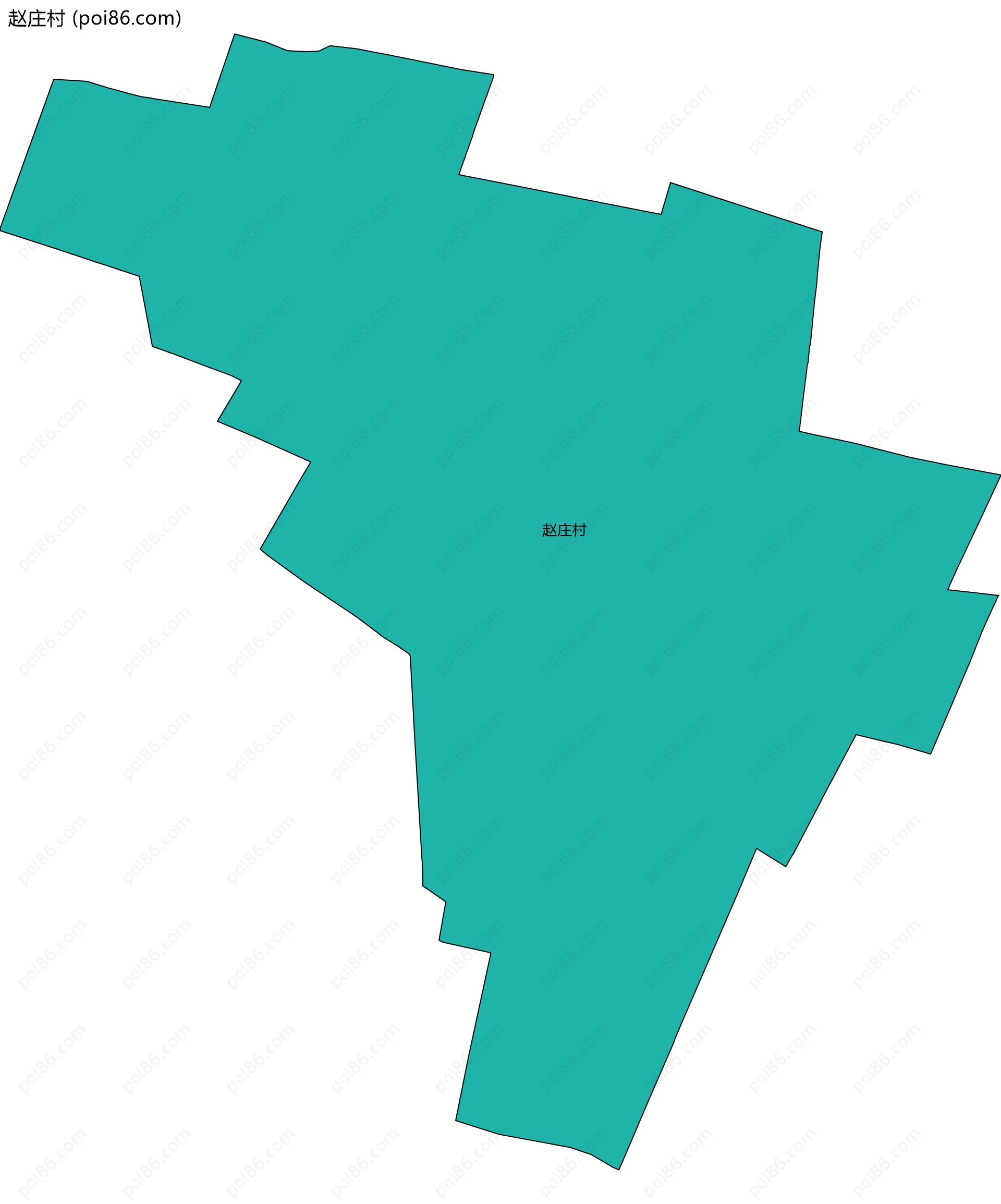 赵庄村边界地图