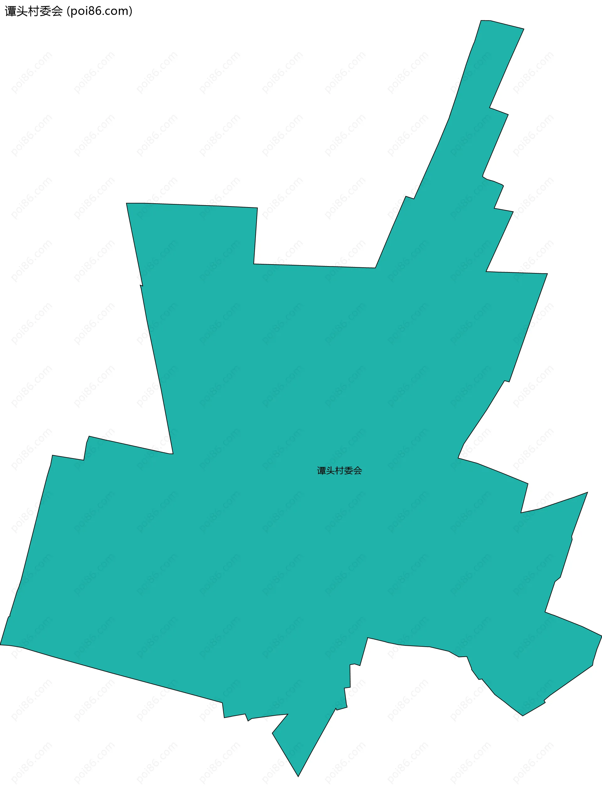 谭头村委会边界地图