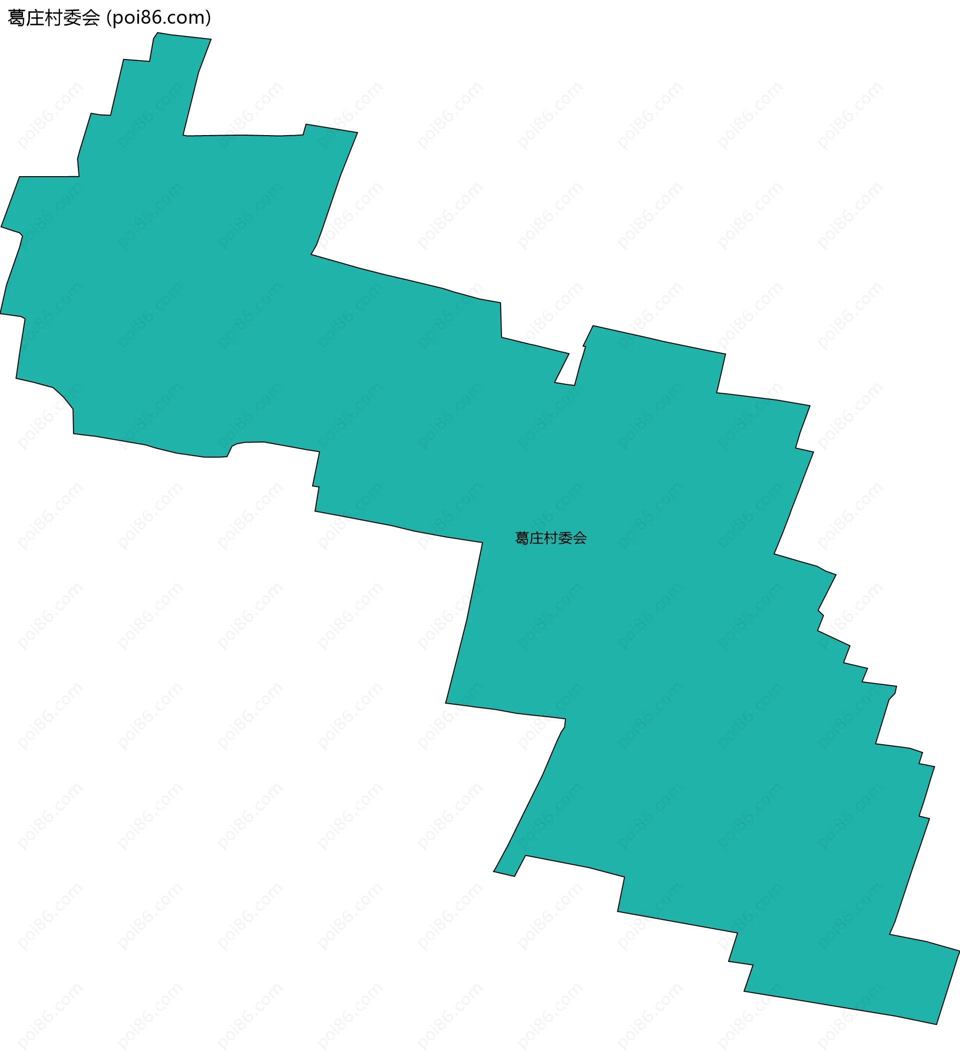 葛庄村委会边界地图