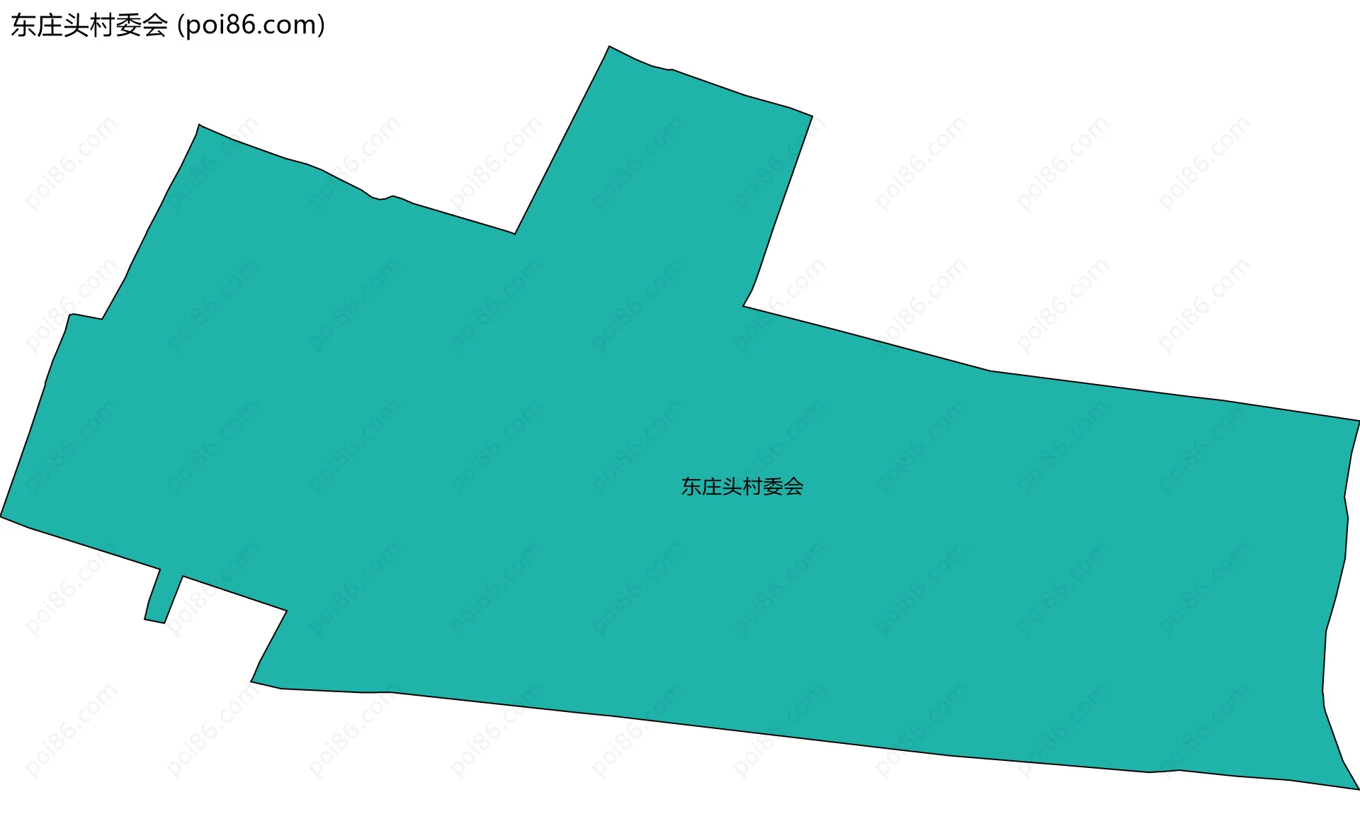 东庄头村委会边界地图