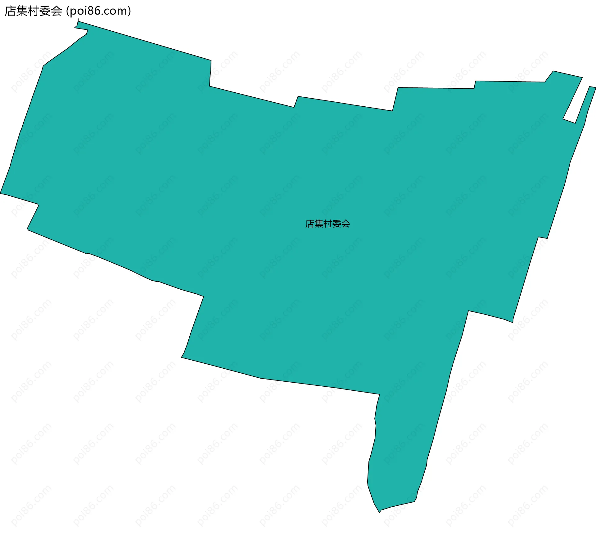 店集村委会边界地图