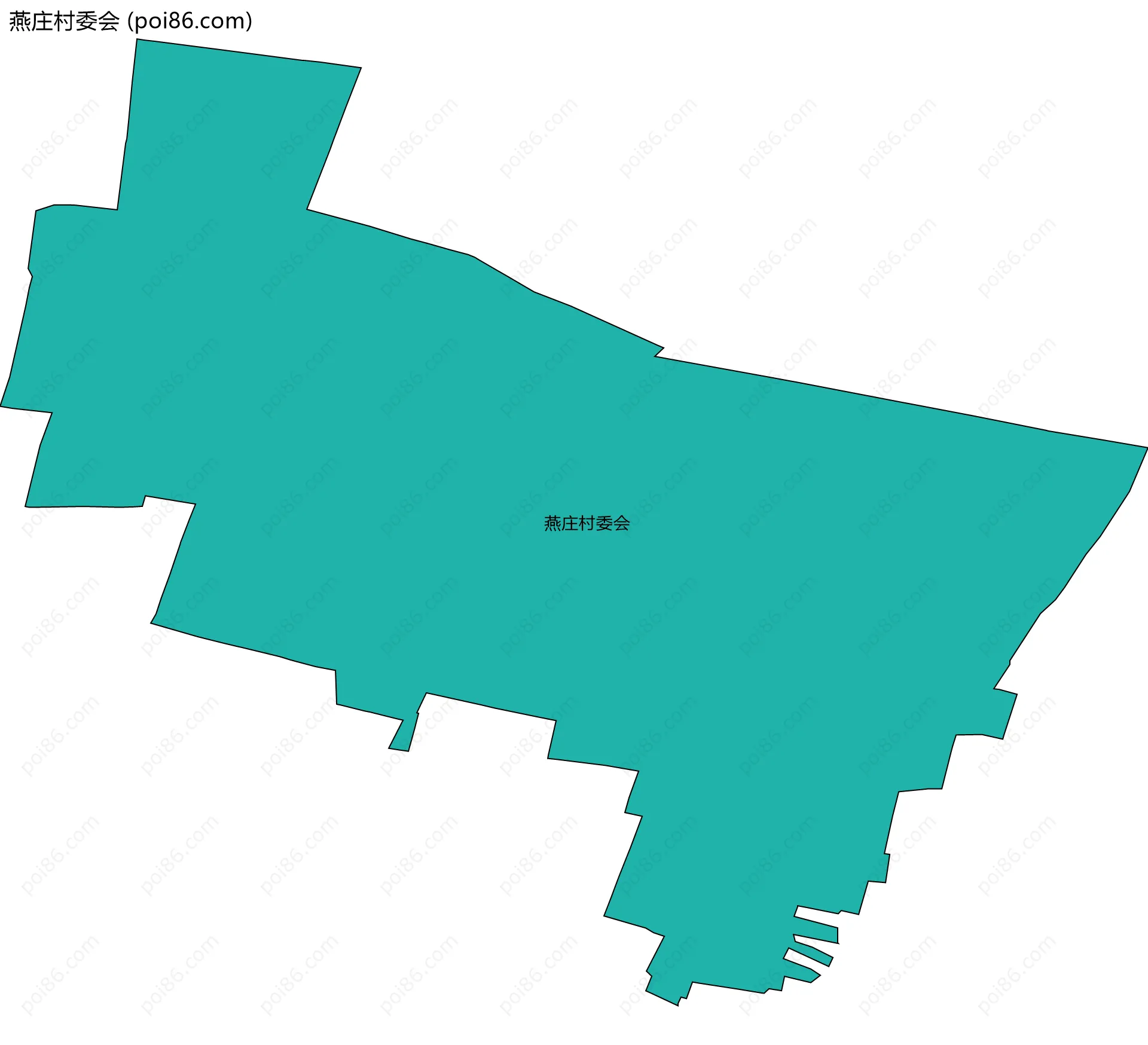 燕庄村委会边界地图