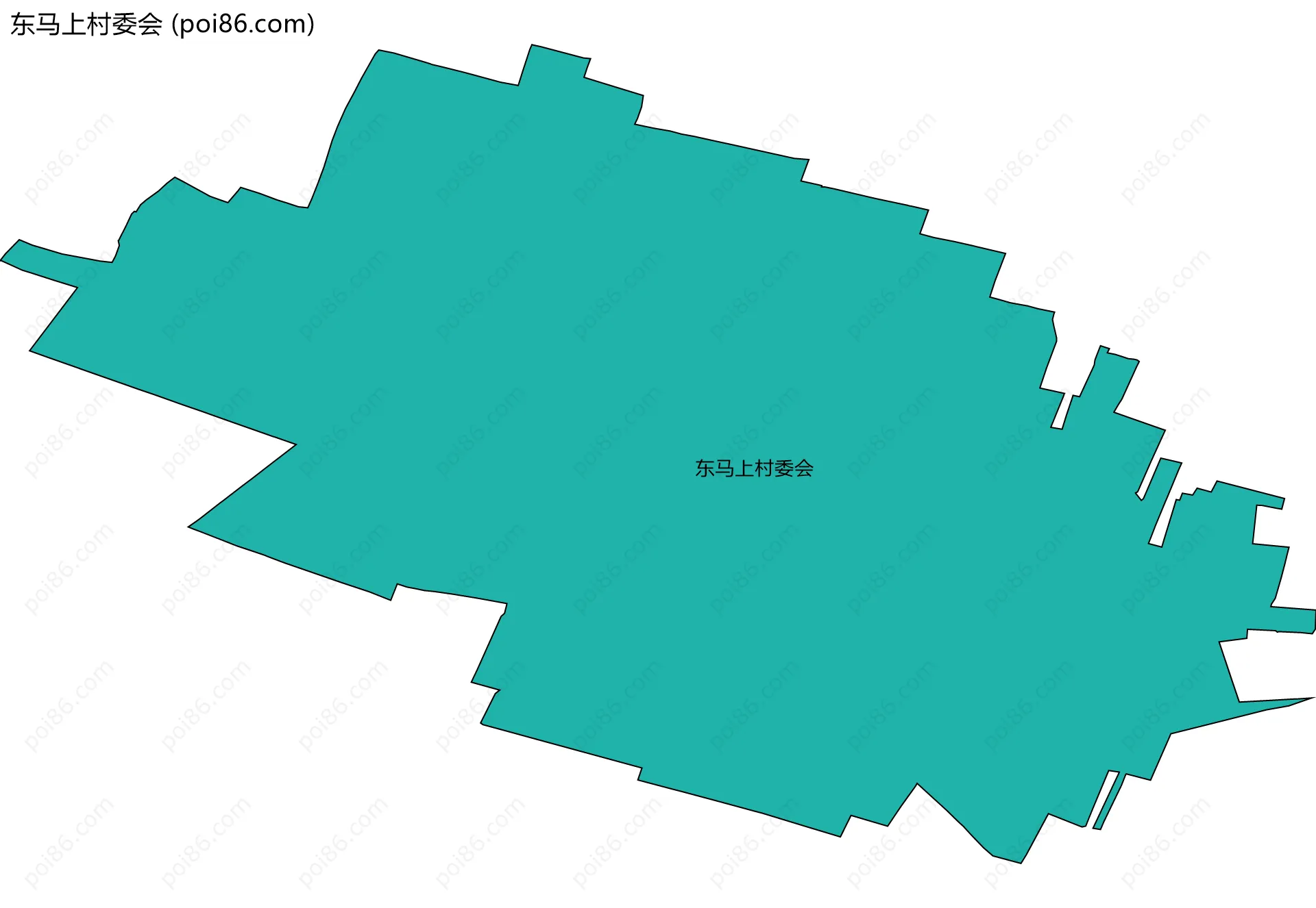 东马上村委会边界地图