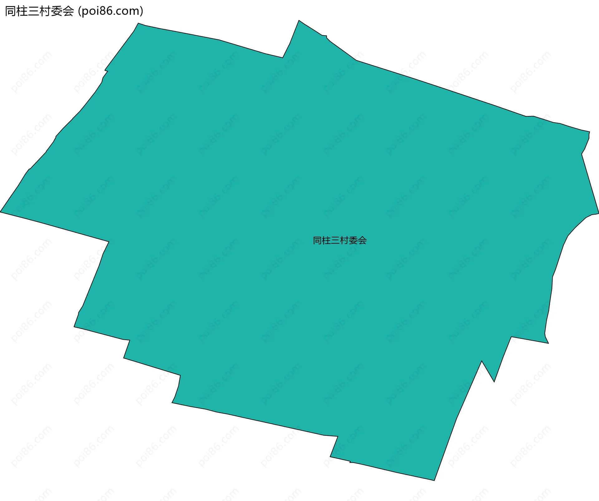 同柱三村委会边界地图