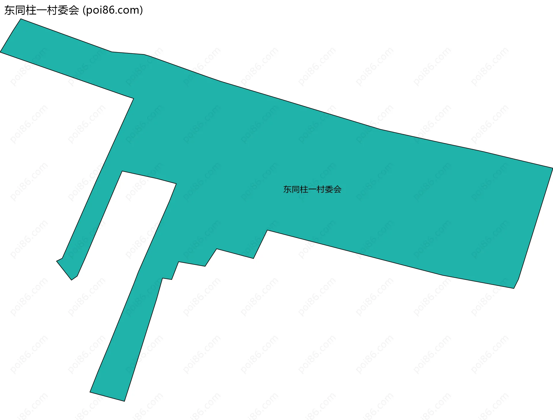东同柱一村委会边界地图
