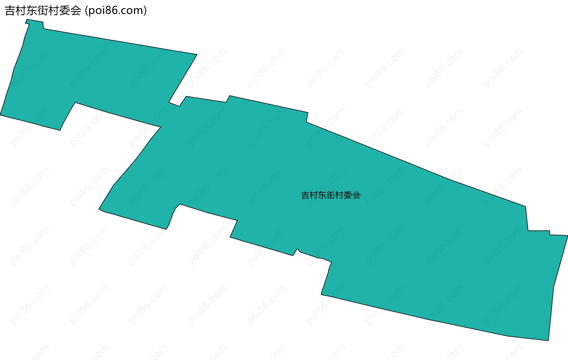 吉村东街村委会边界地图