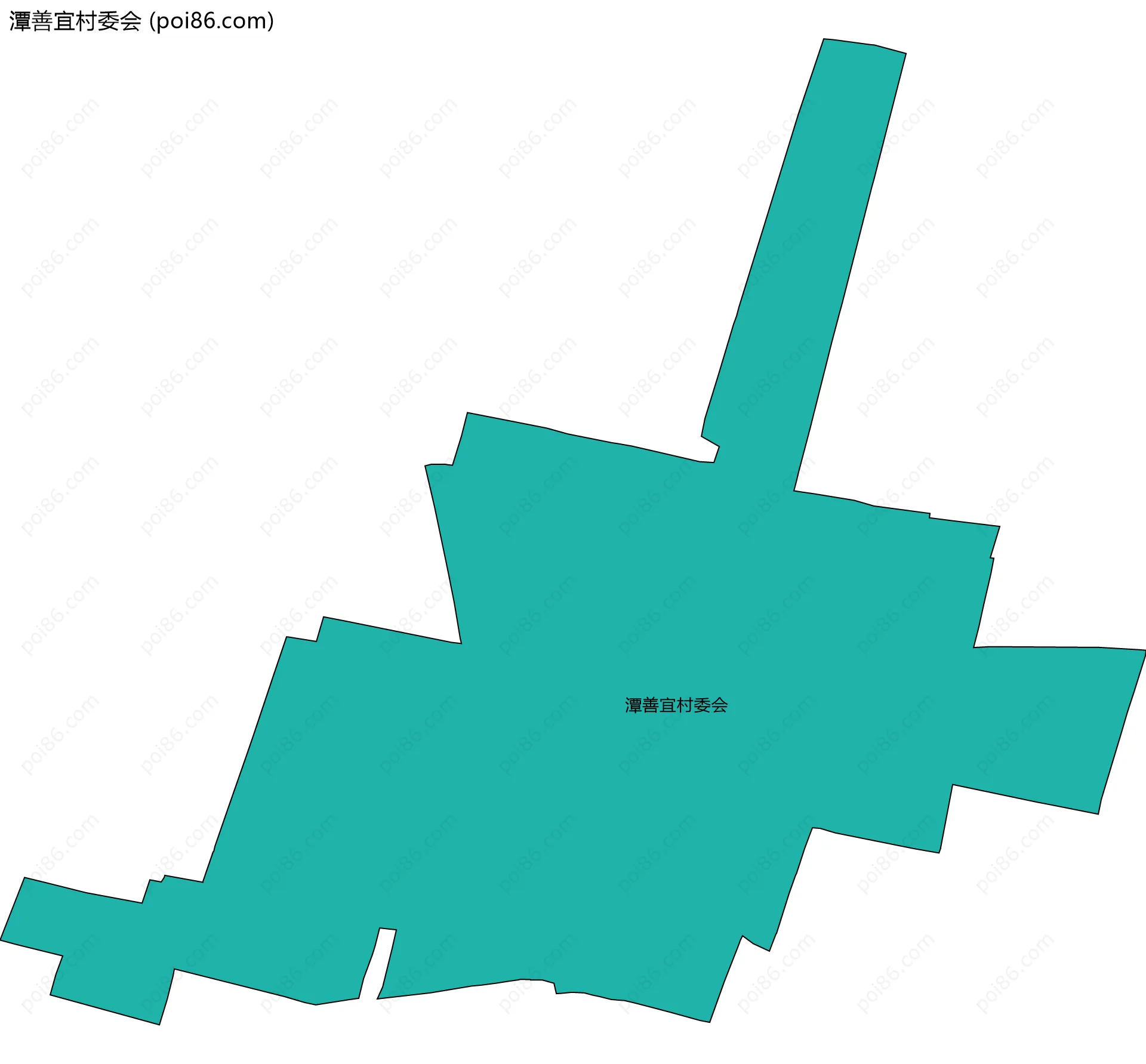 潭善宜村委会边界地图