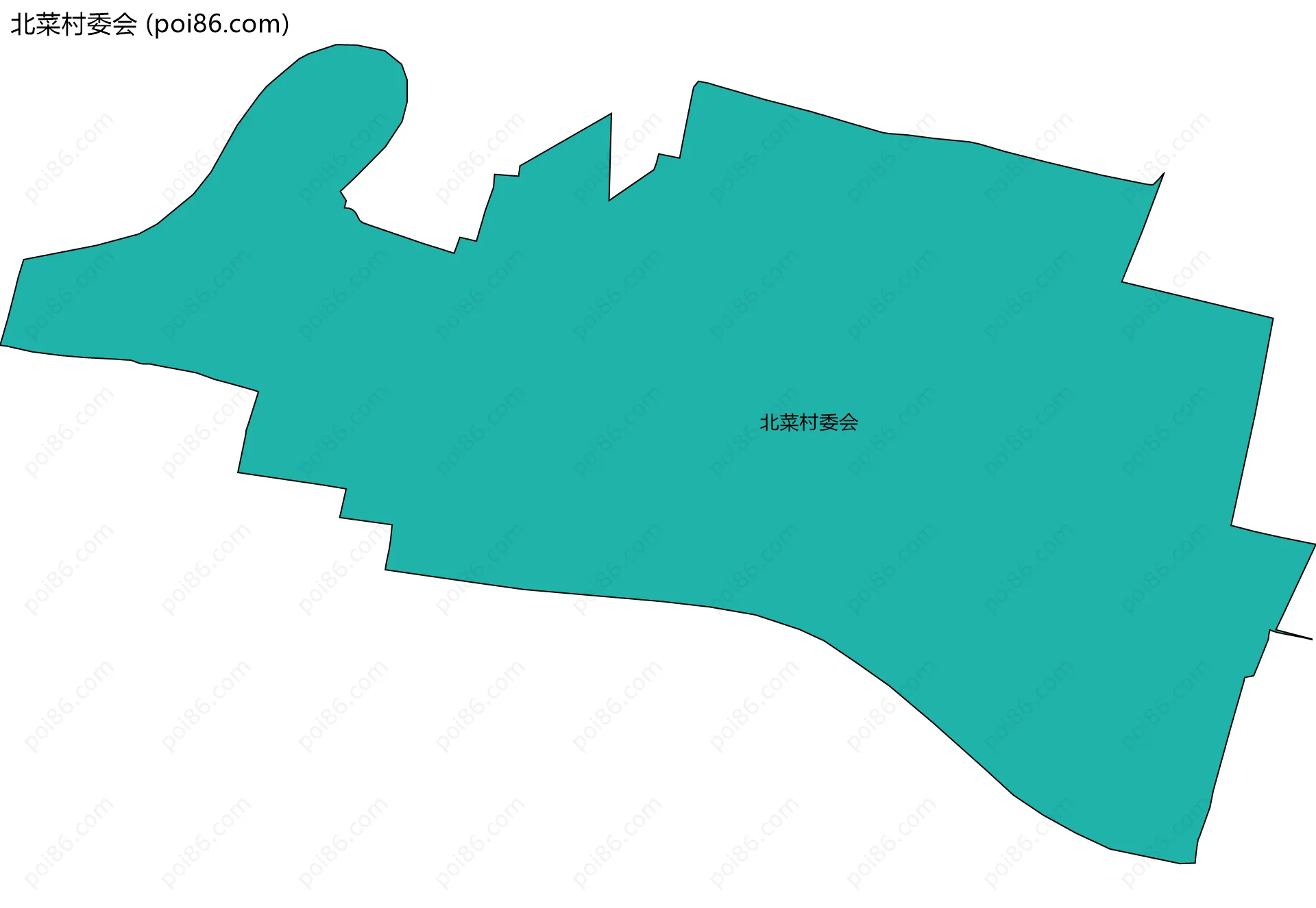 北菜村委会边界地图