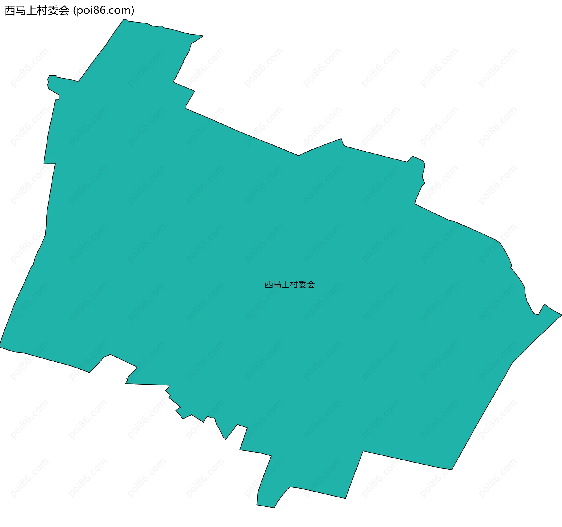 西马上村委会边界地图