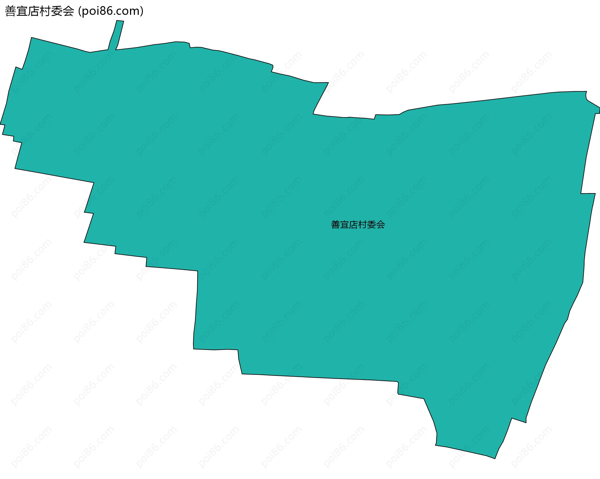 善宜店村委会边界地图