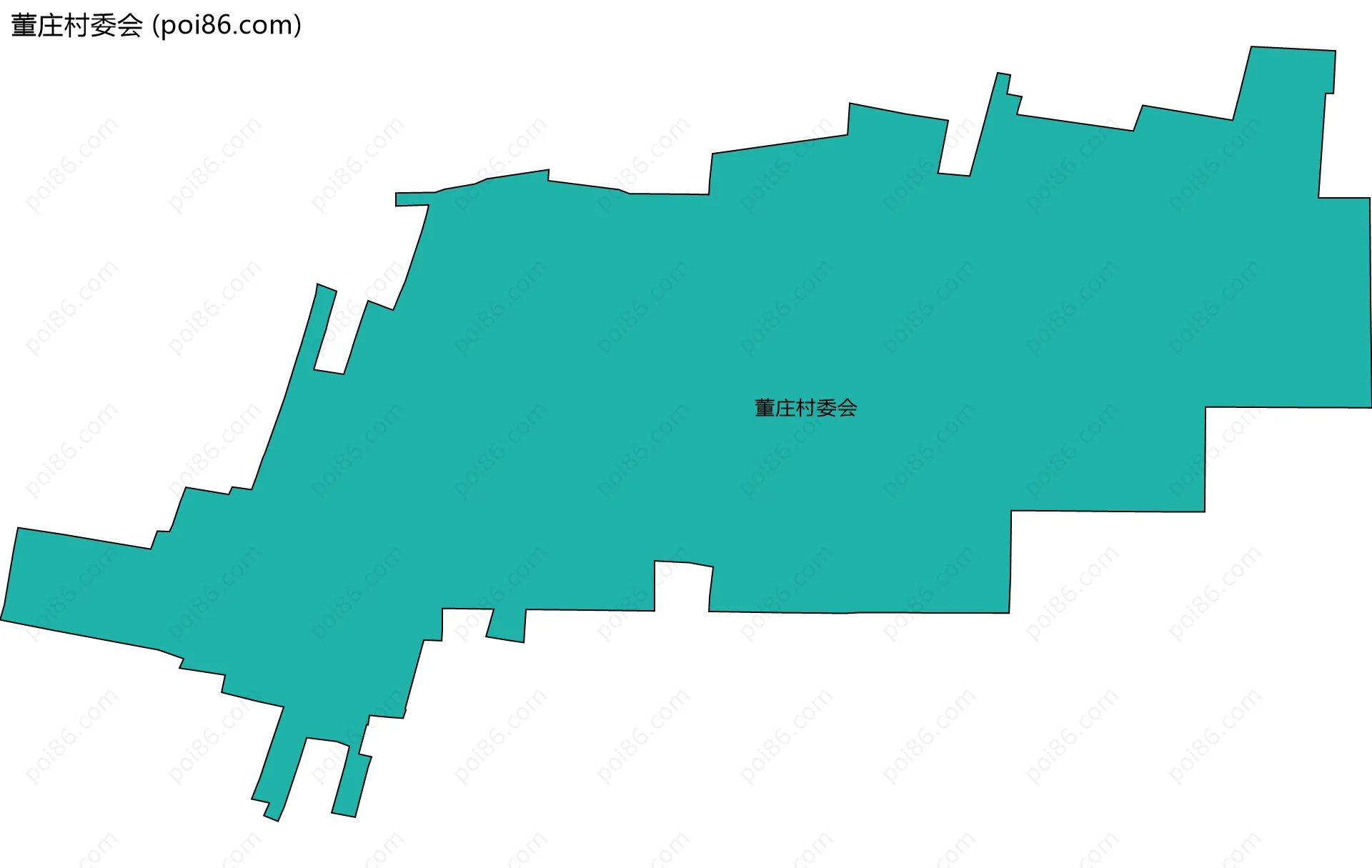 董庄村委会边界地图