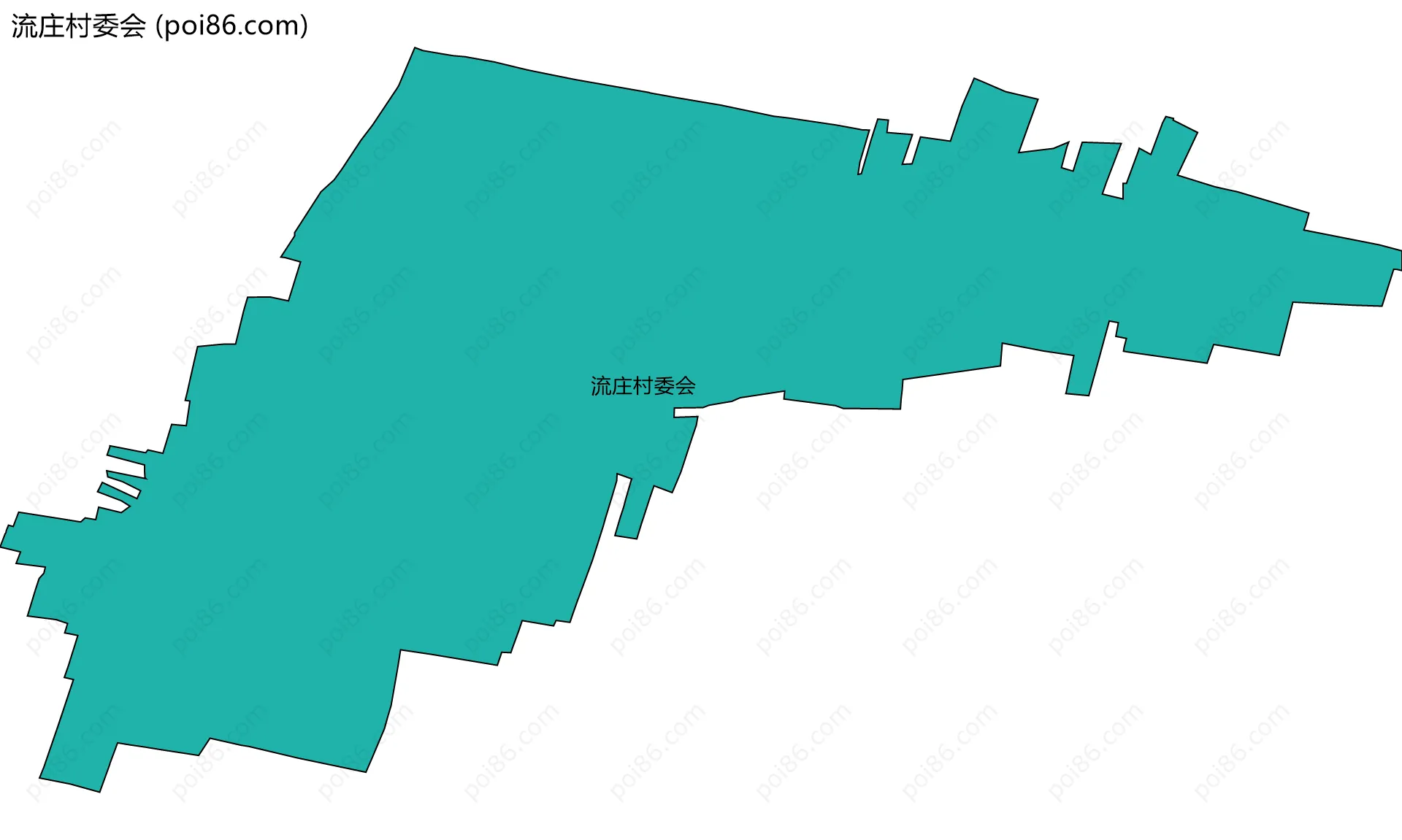 流庄村委会边界地图
