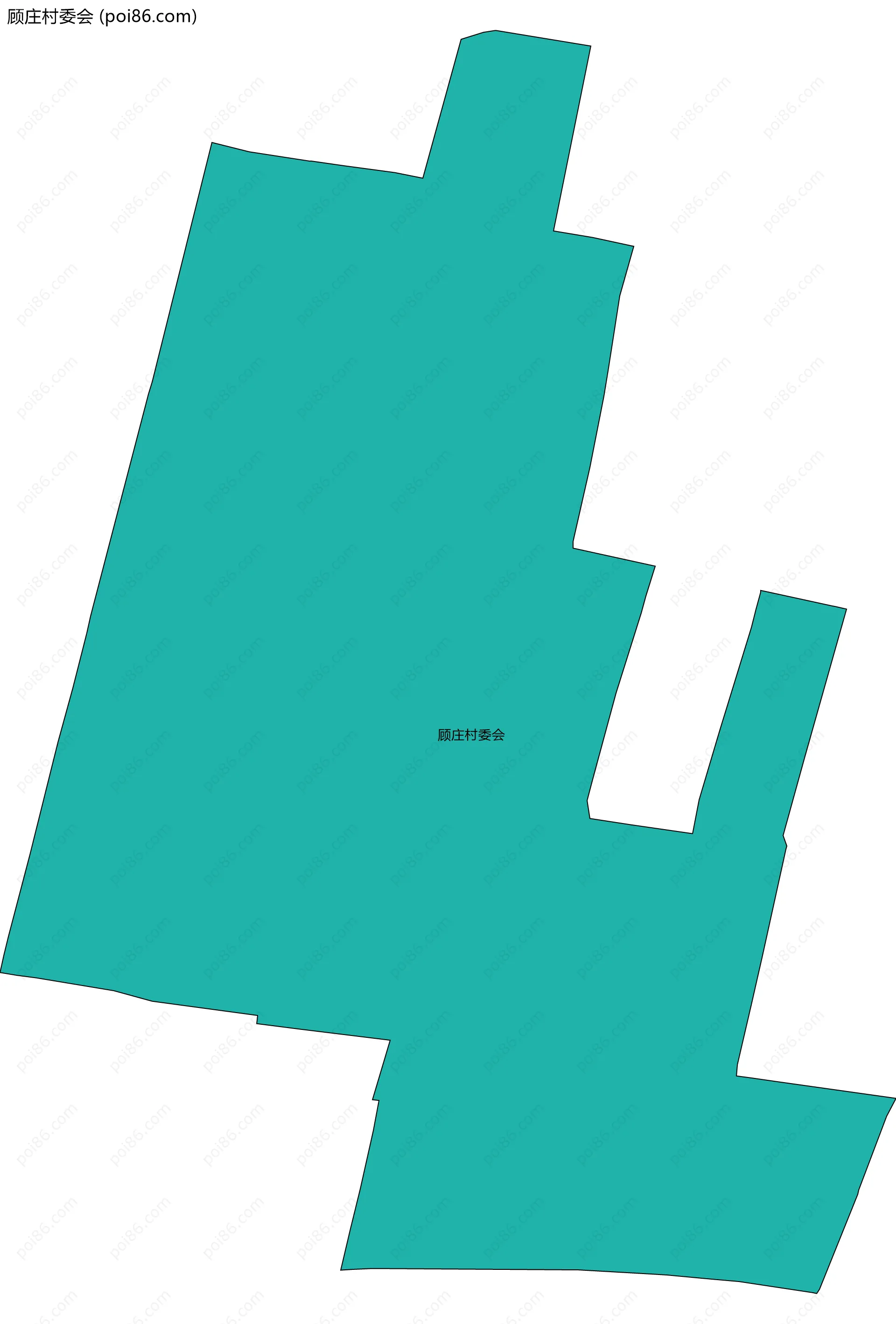 顾庄村委会边界地图